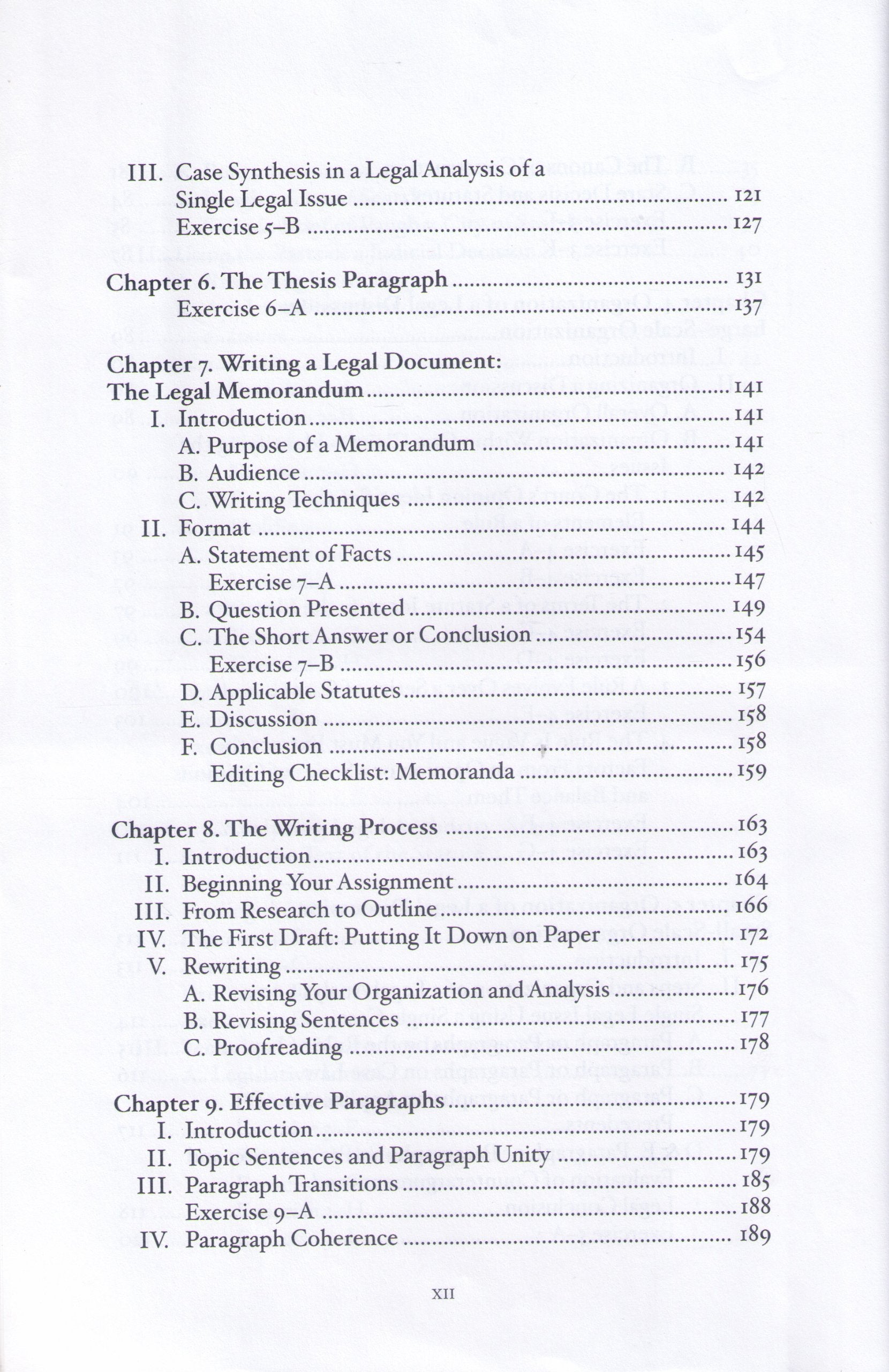 Writing and Analysis in the Law (Textbook),Used