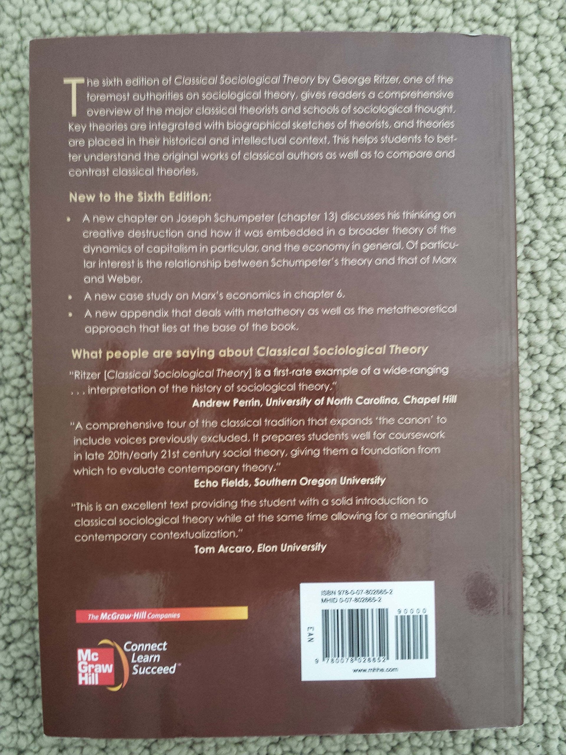 Social Theory: The Multicultural, Global, and Classic Readings,Used