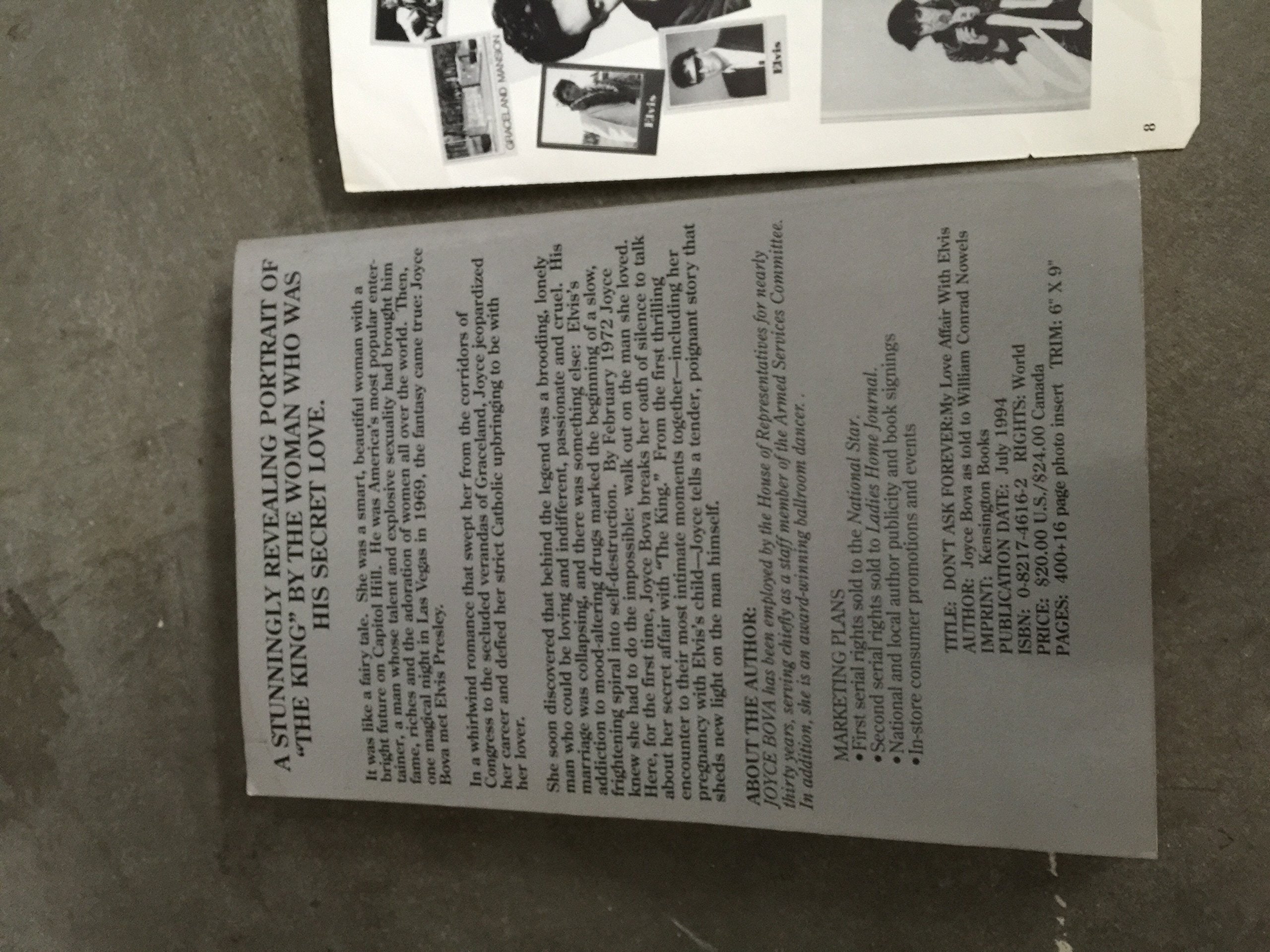 Don't Ask Forever: My Love Affair With Elvis: A Washington Woman's Secret Years With Elvis Presley,Used