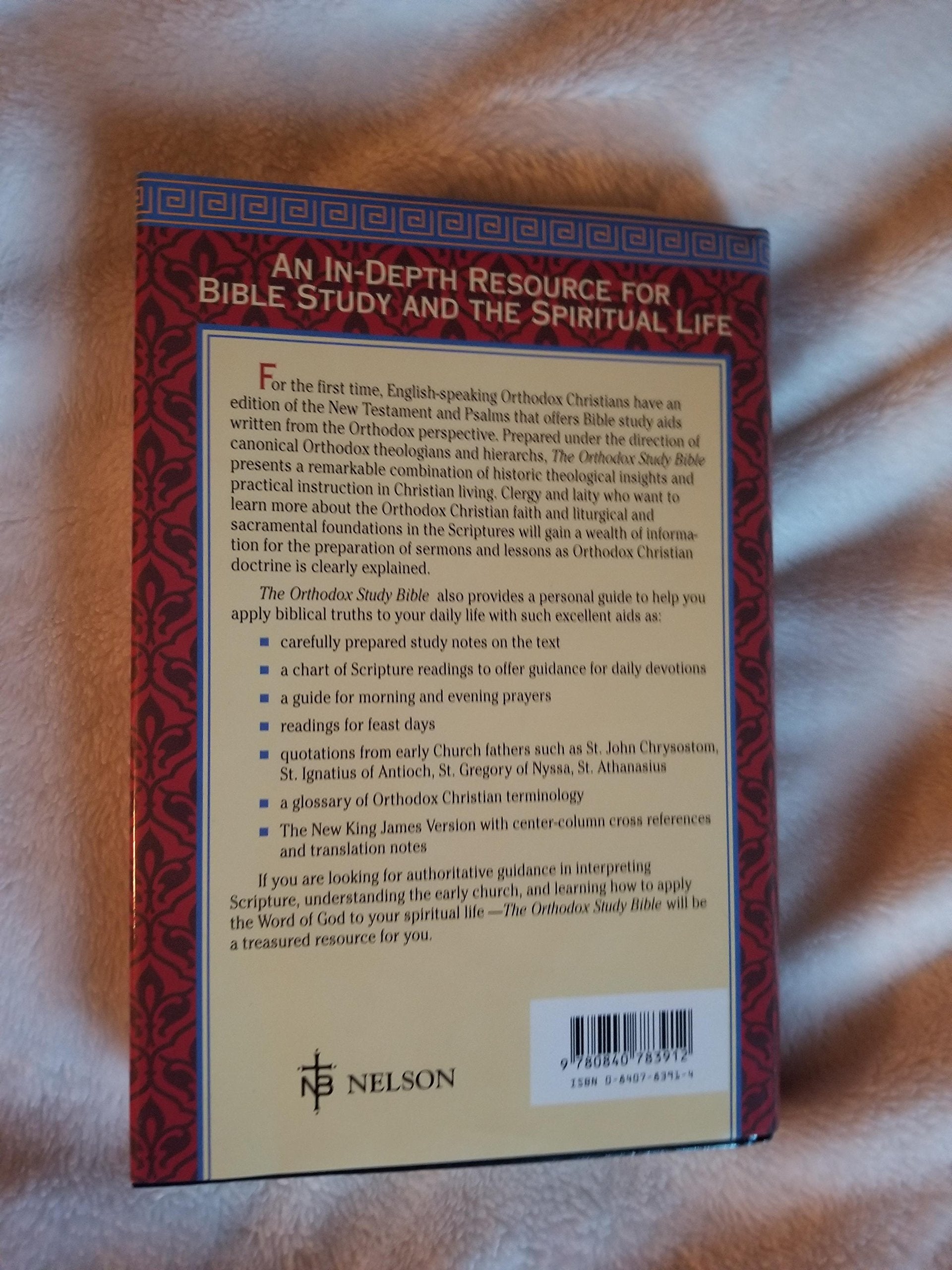 The Orthodox Study Bible: New Testament and Psalms,New