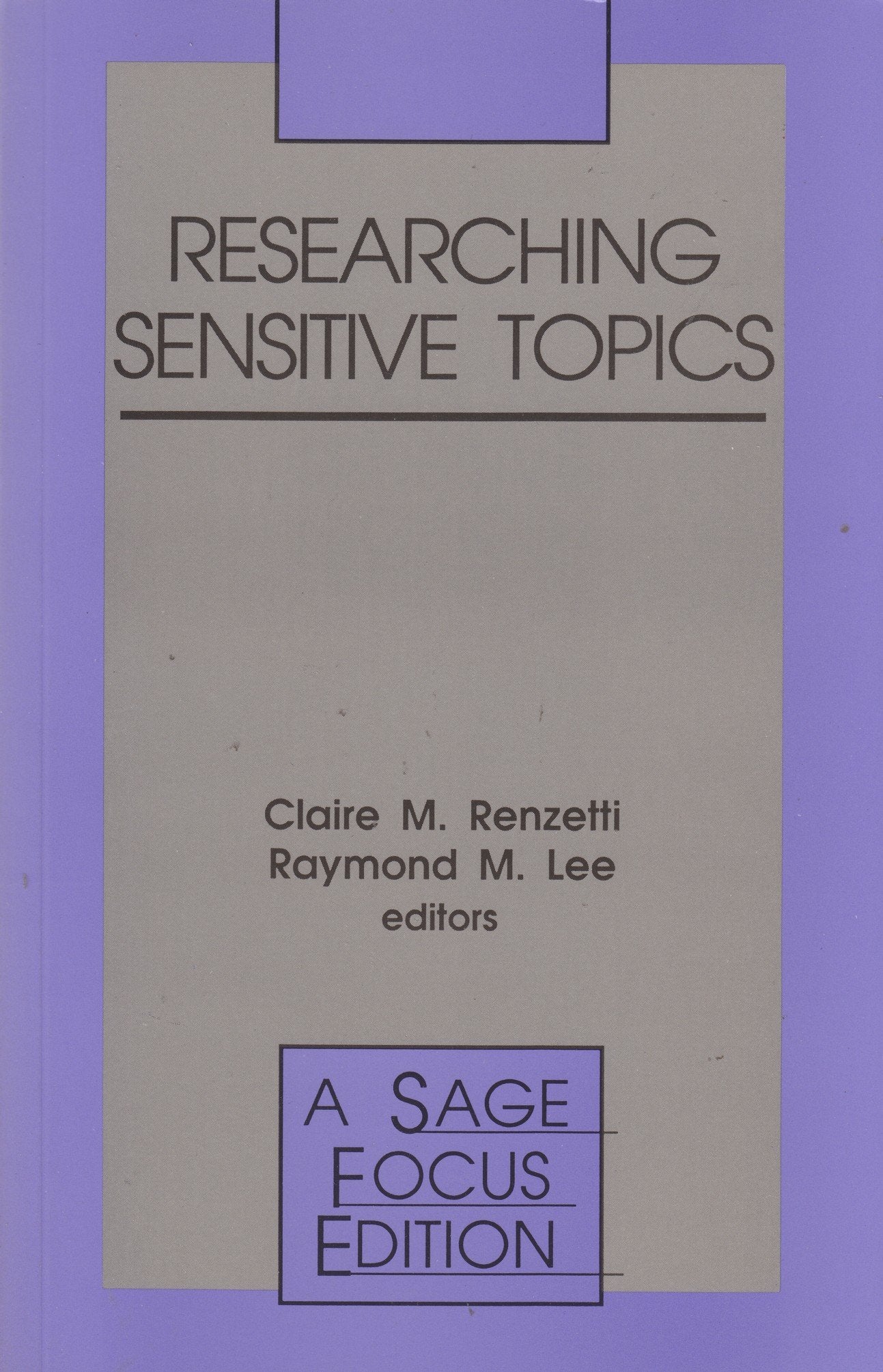 Researching Sensitive Topics (Sage Focus Editions),Used