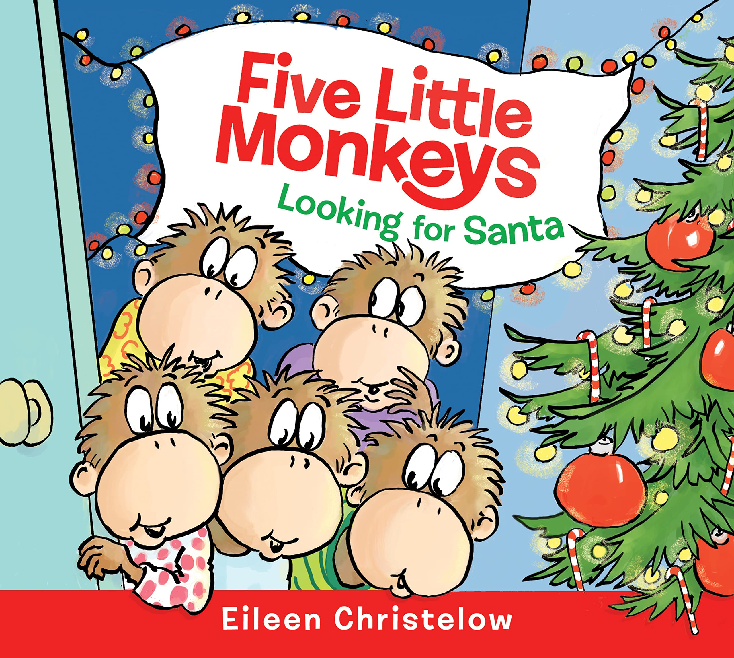 Five Little Monkeys Looking For Santa Board Book,New