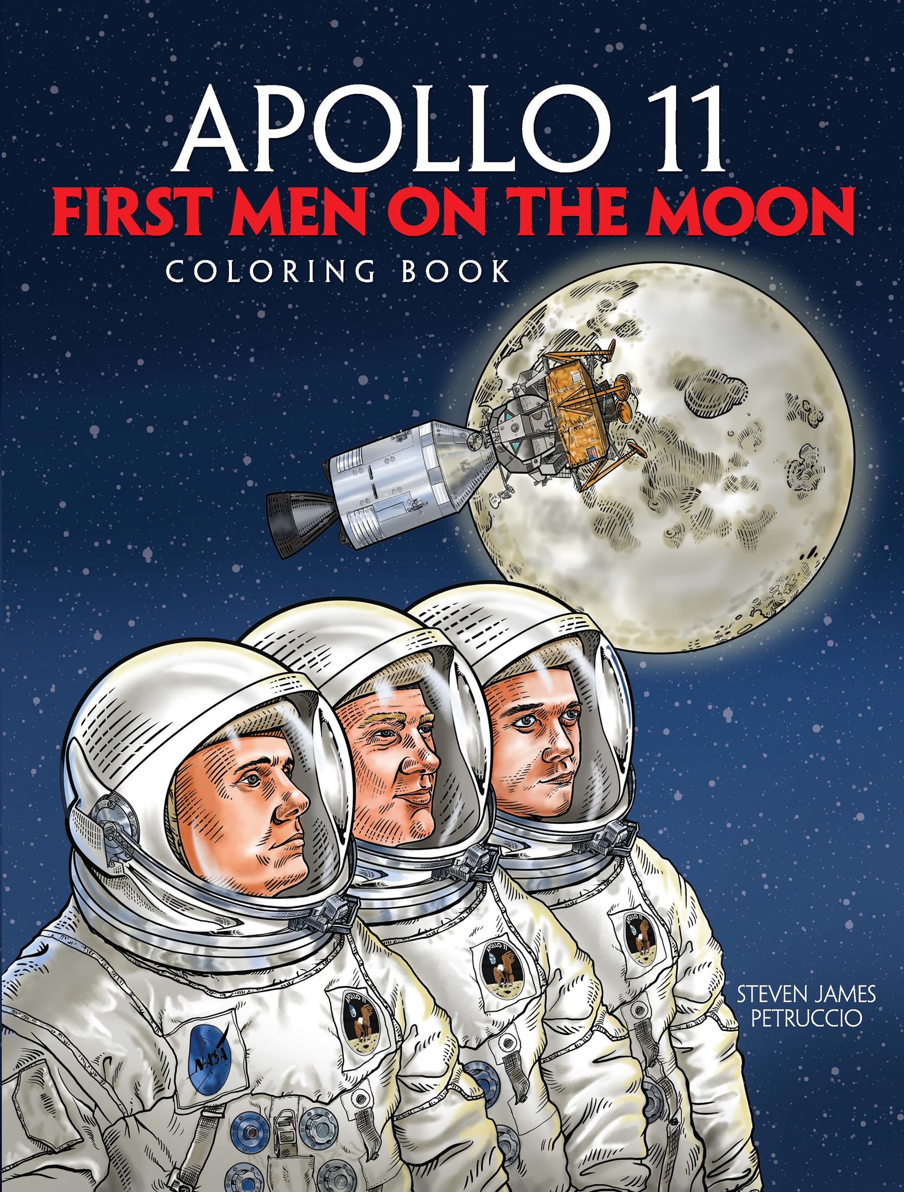 Apollo 11: First Men on the Moon Coloring Book (Dover Space Coloring Books),Used