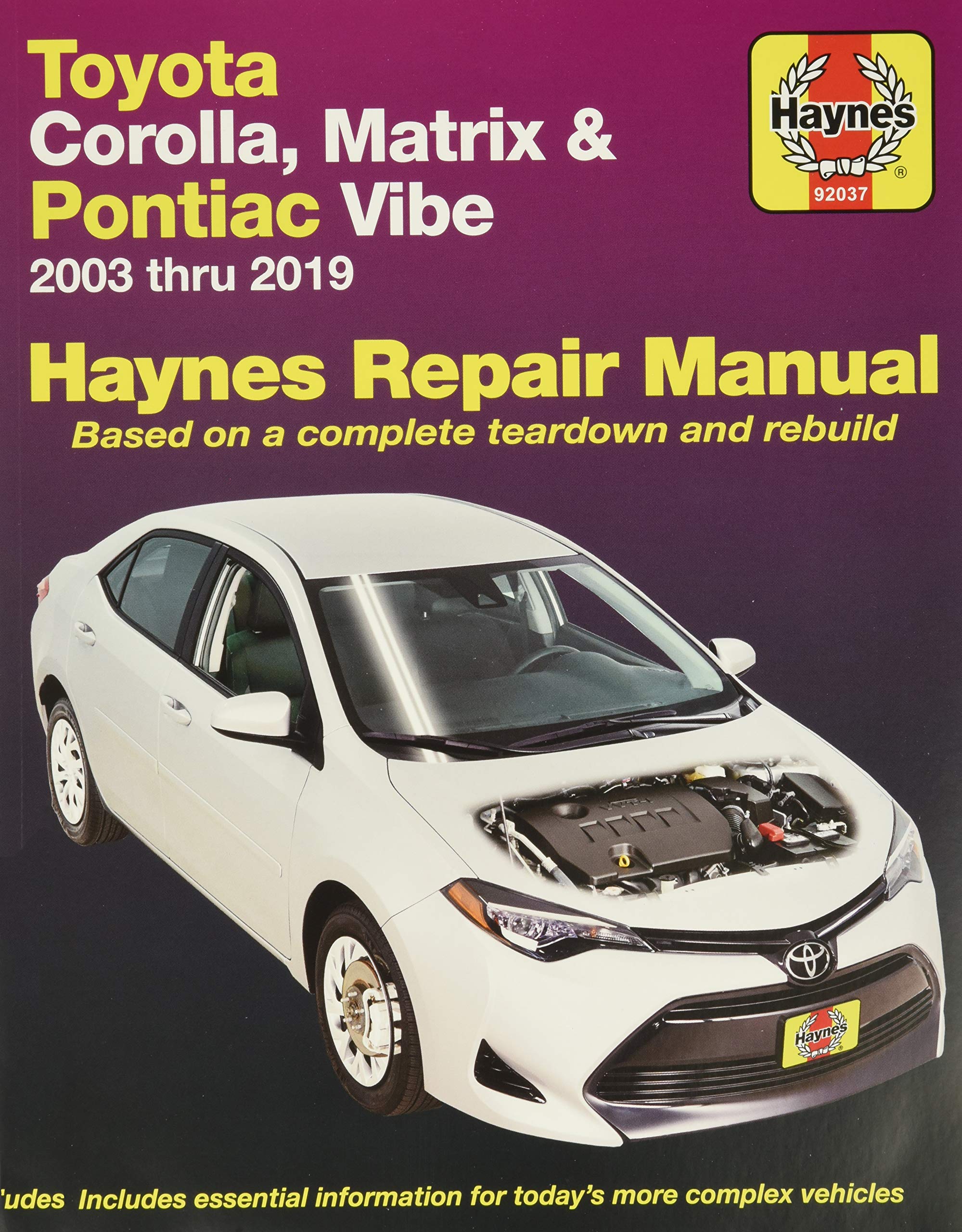Toyota Corolla 20032011 Repair Manual (Haynes Repair Manual)