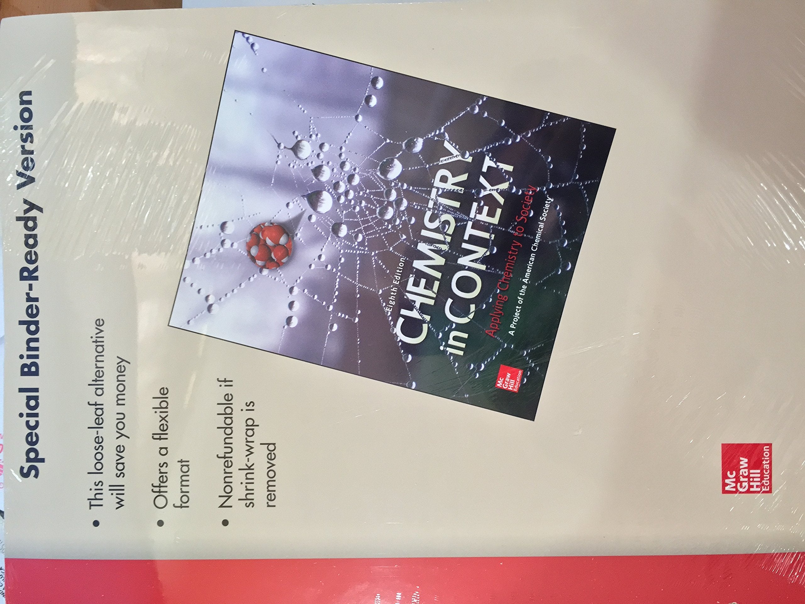 Loose Leaf Version for Chemistry in Context,Used