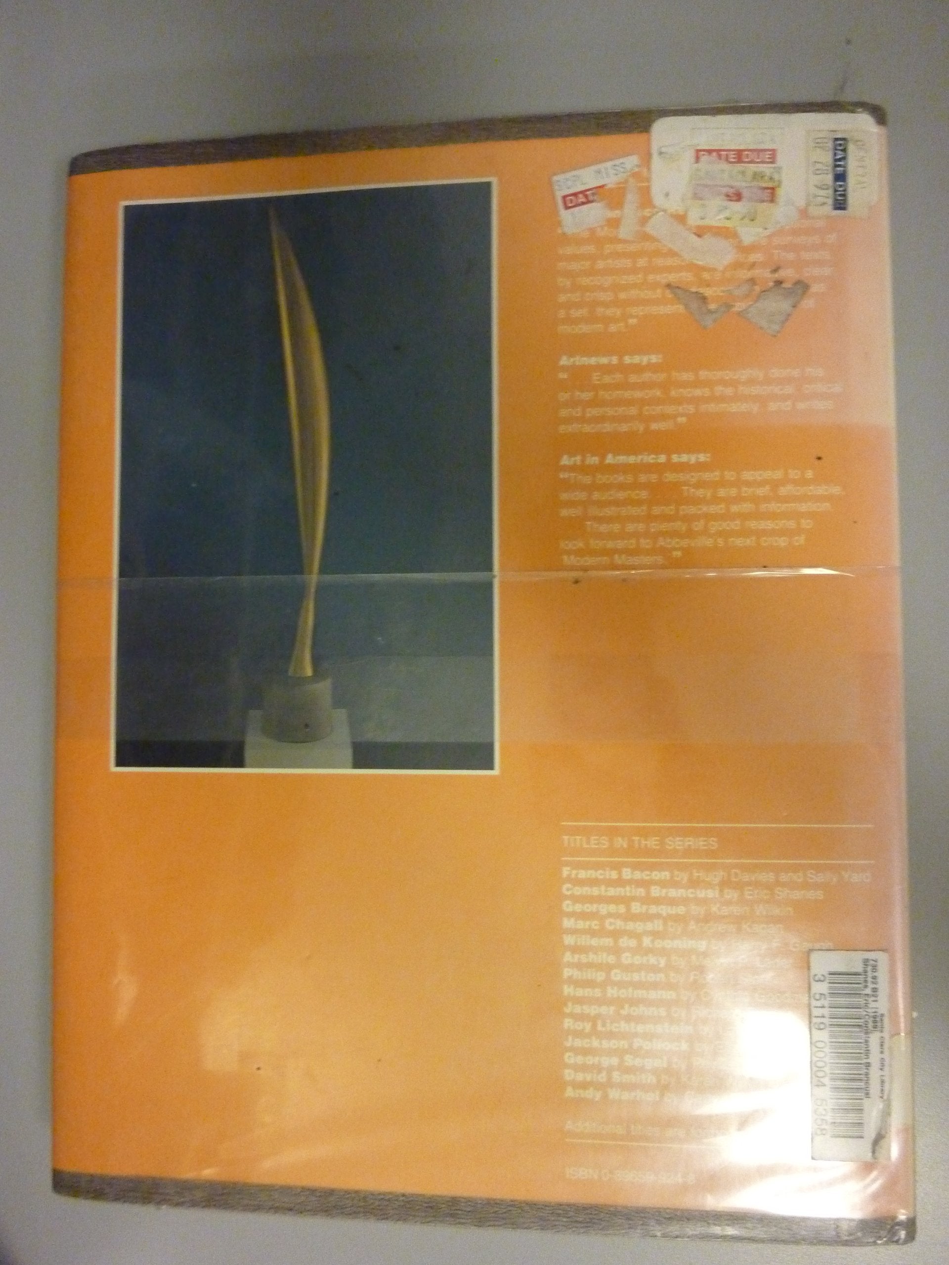 Constantin Brancusi (Modern Masters Series),Used