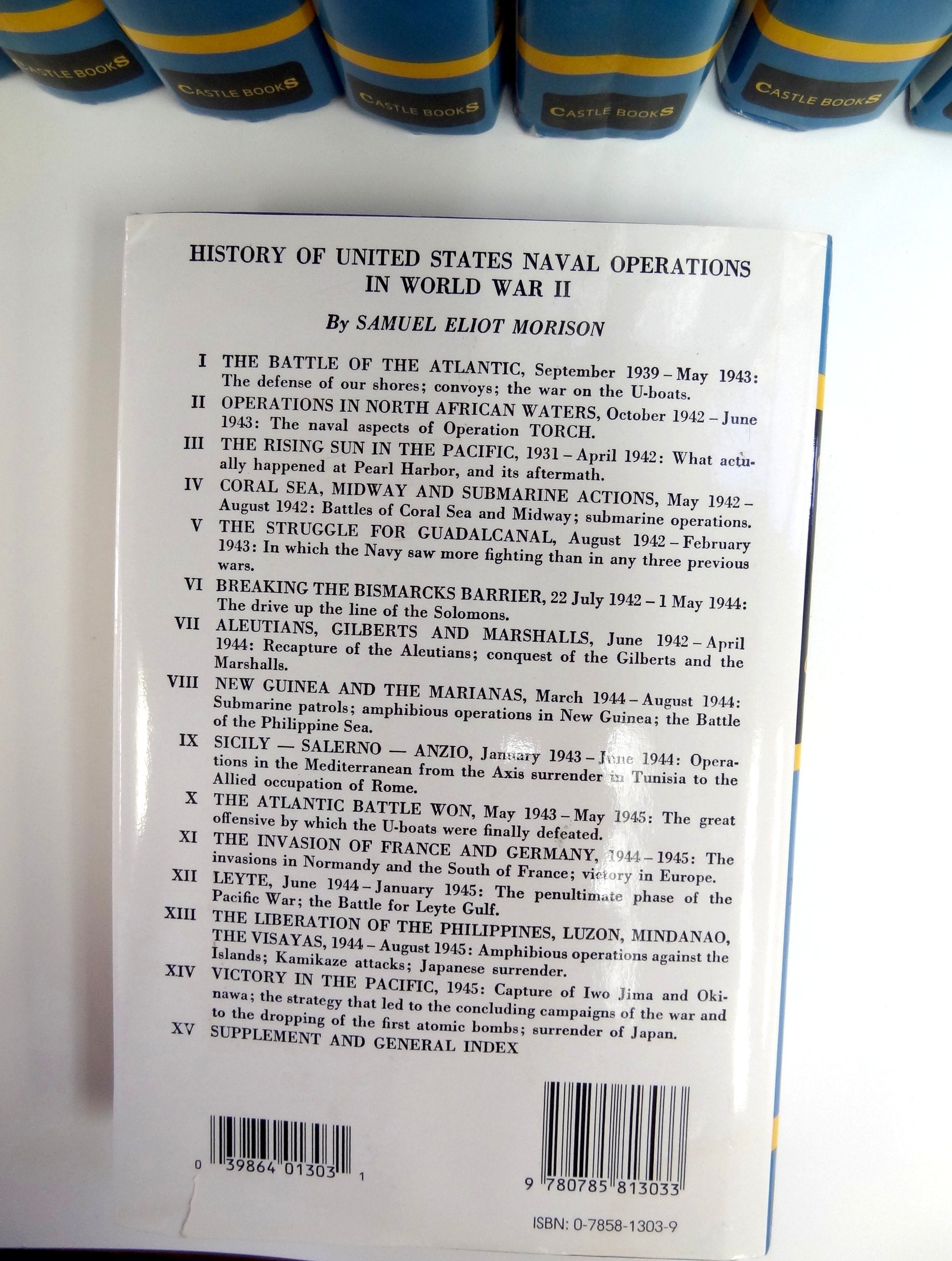Operations In North African Waters: October 1942June 1943 (History Of United States Naval Operations In World War Ii, Volume 2),Used