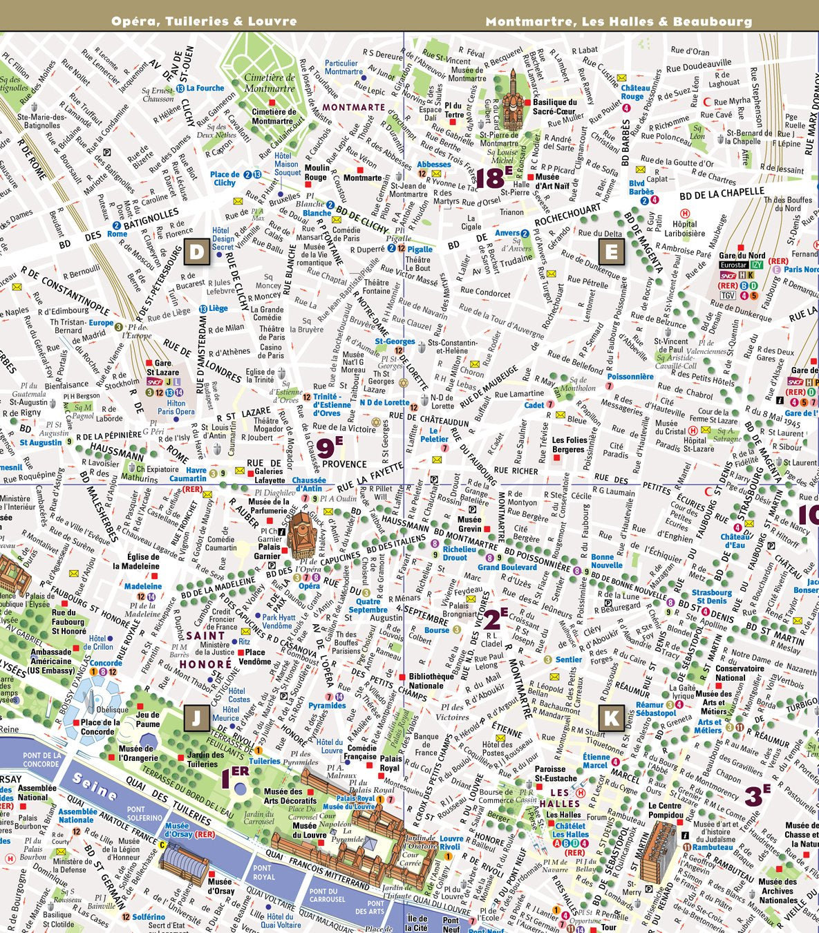 StreetSmart? Paris Map by VanDam  City Street Map of Paris, France  Laminated folding pocket size city travel and Metro map wi,New