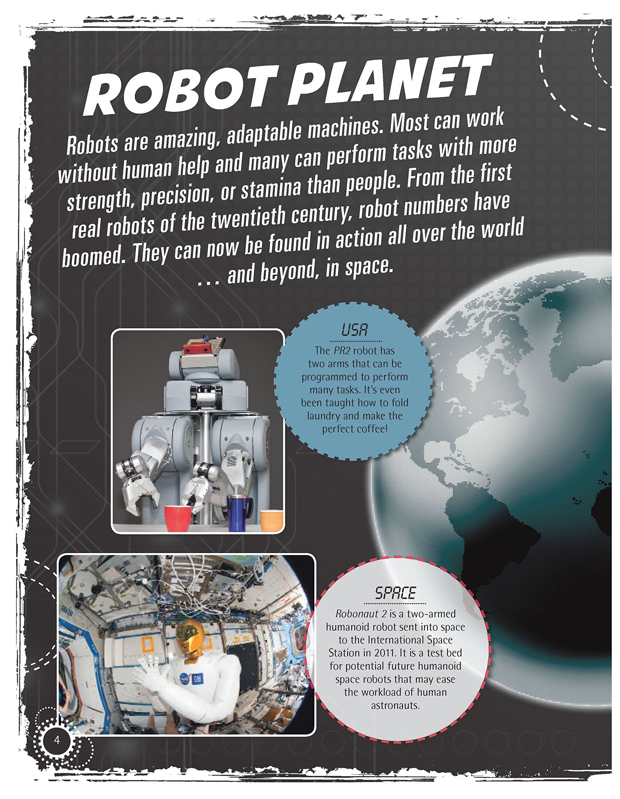 A Robot World: Discover Amazing Robots And Their Robotic Powers,Used
