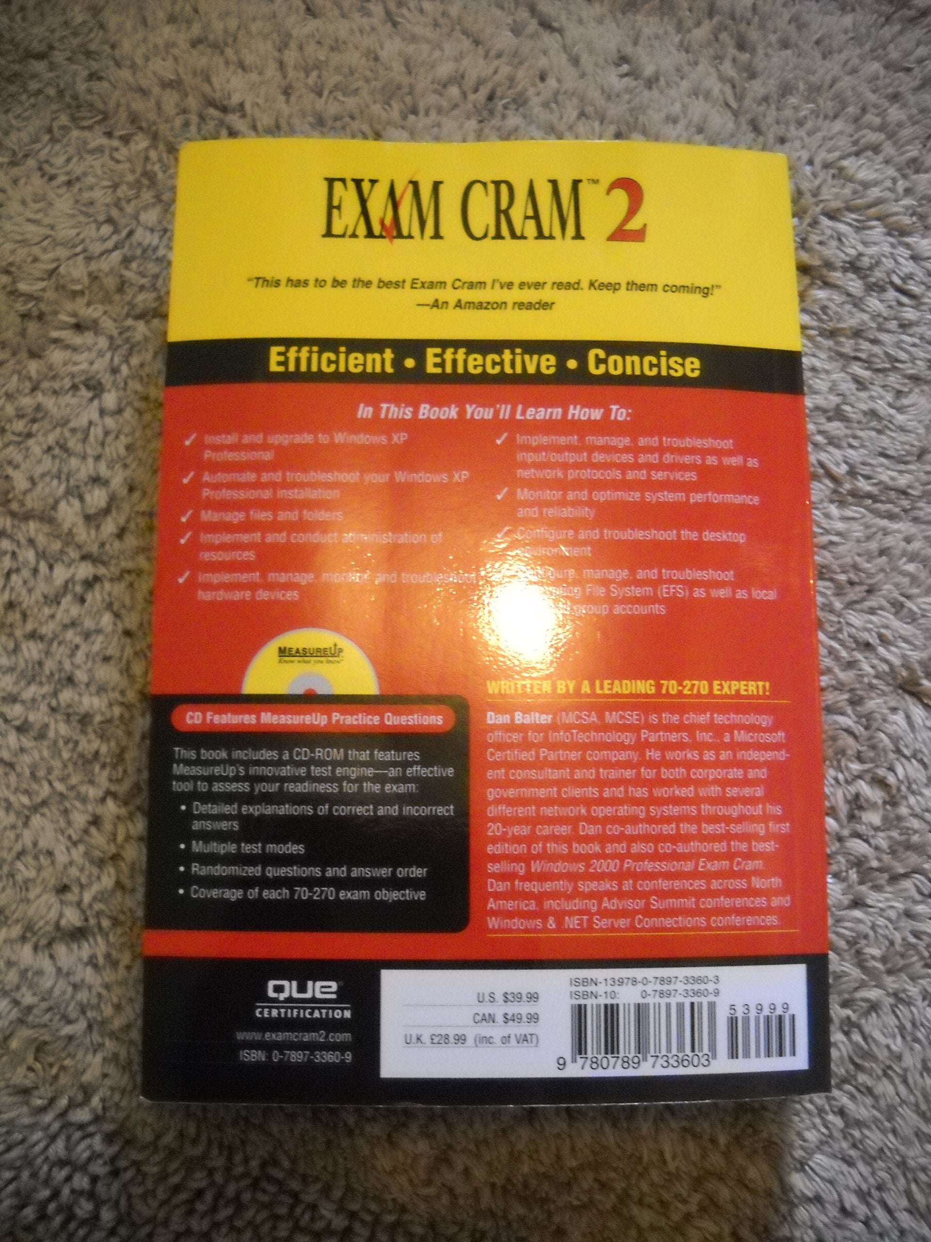 Windows Xp Professional Exam Cram 2,Used