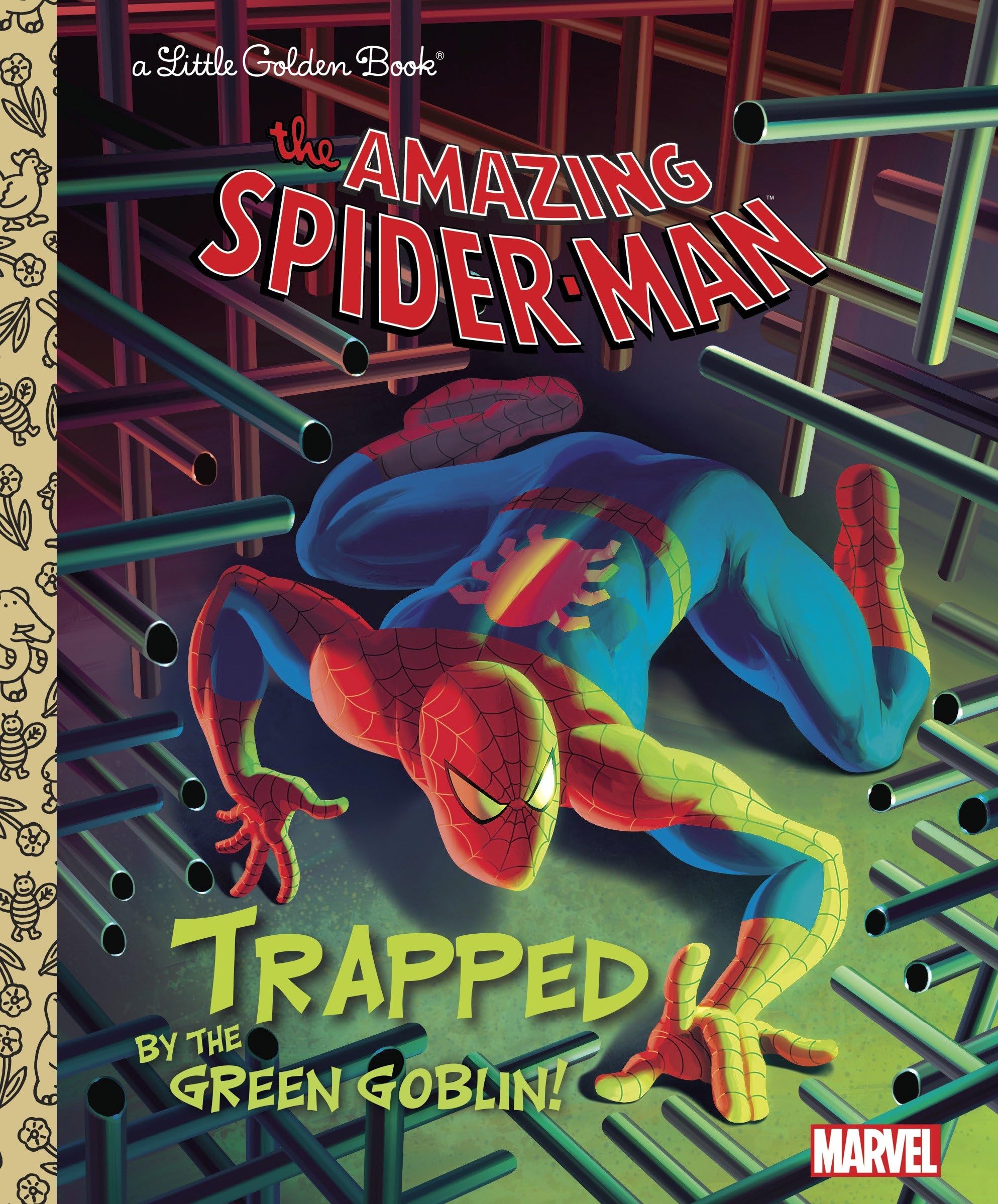 Trapped By The Green Goblin! (Marvel: Spiderman) (Little Golden Book),Used
