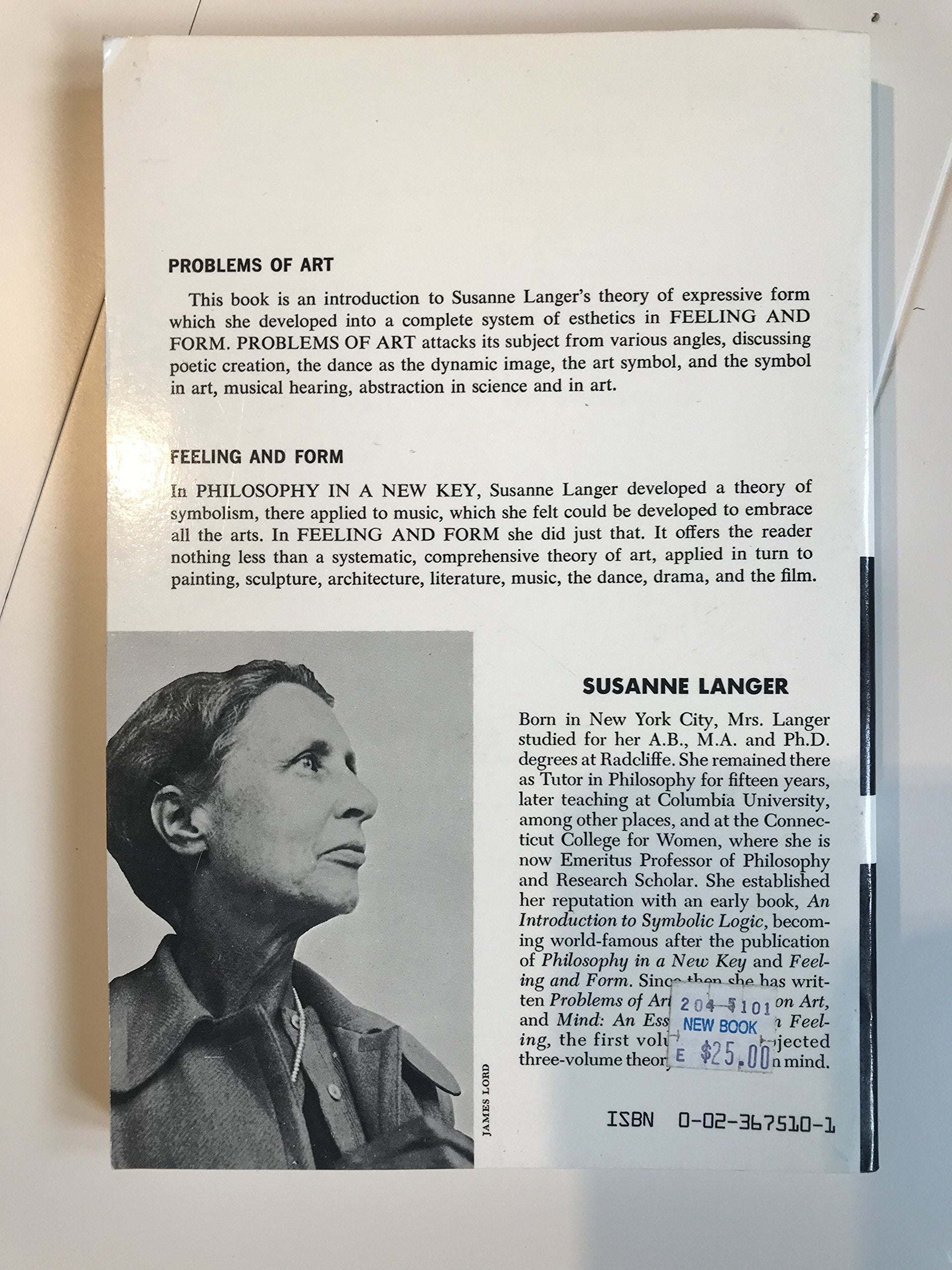 Problems of Art,Used