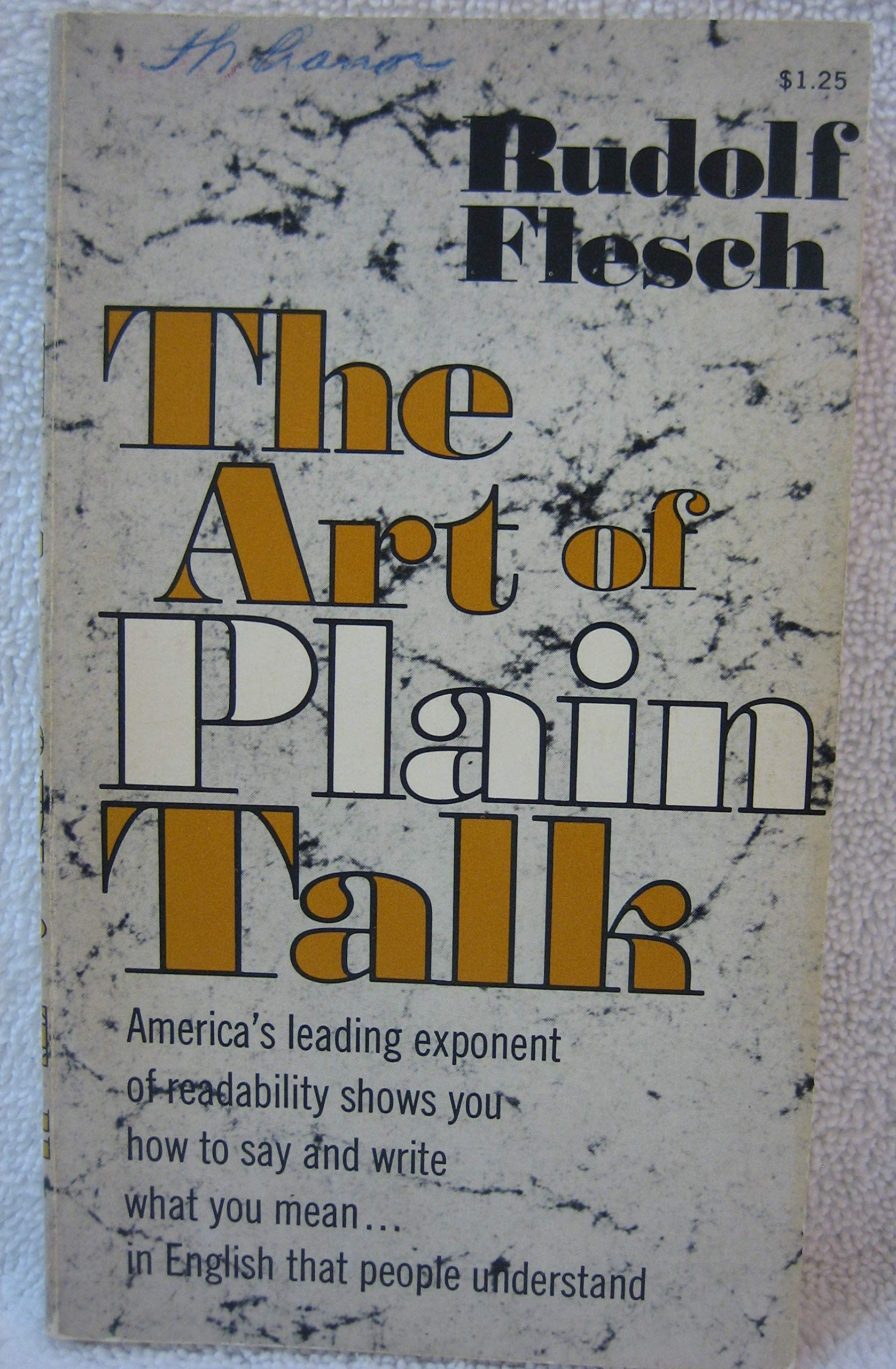 Art Of Plain Talk,Used
