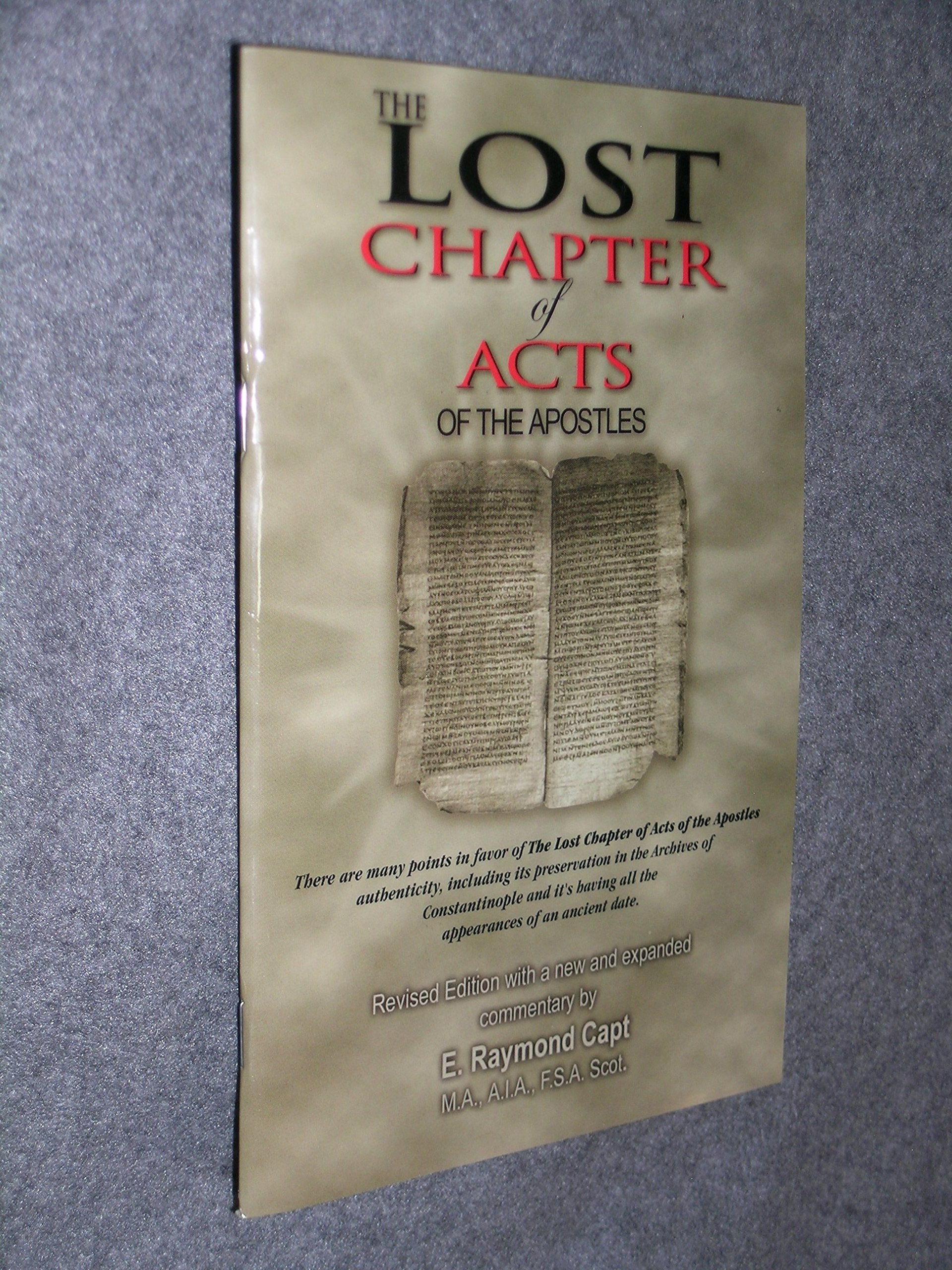 The Lost Chapter of Acts of the Apostles,Used