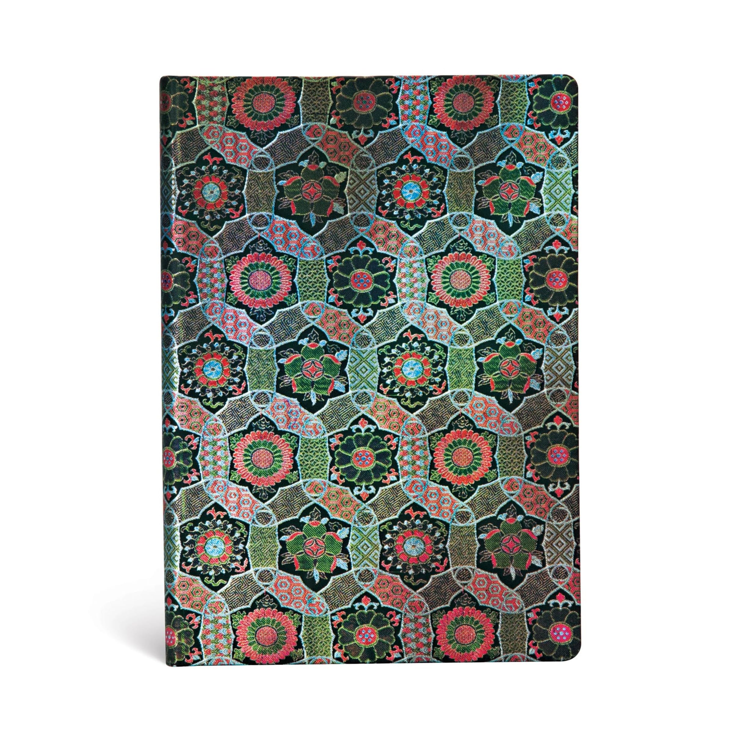 Paperblanks Chakra Sacred Tibetan Textiles Hc Journal Midi Lined Elastic Band 144P 120Gsm