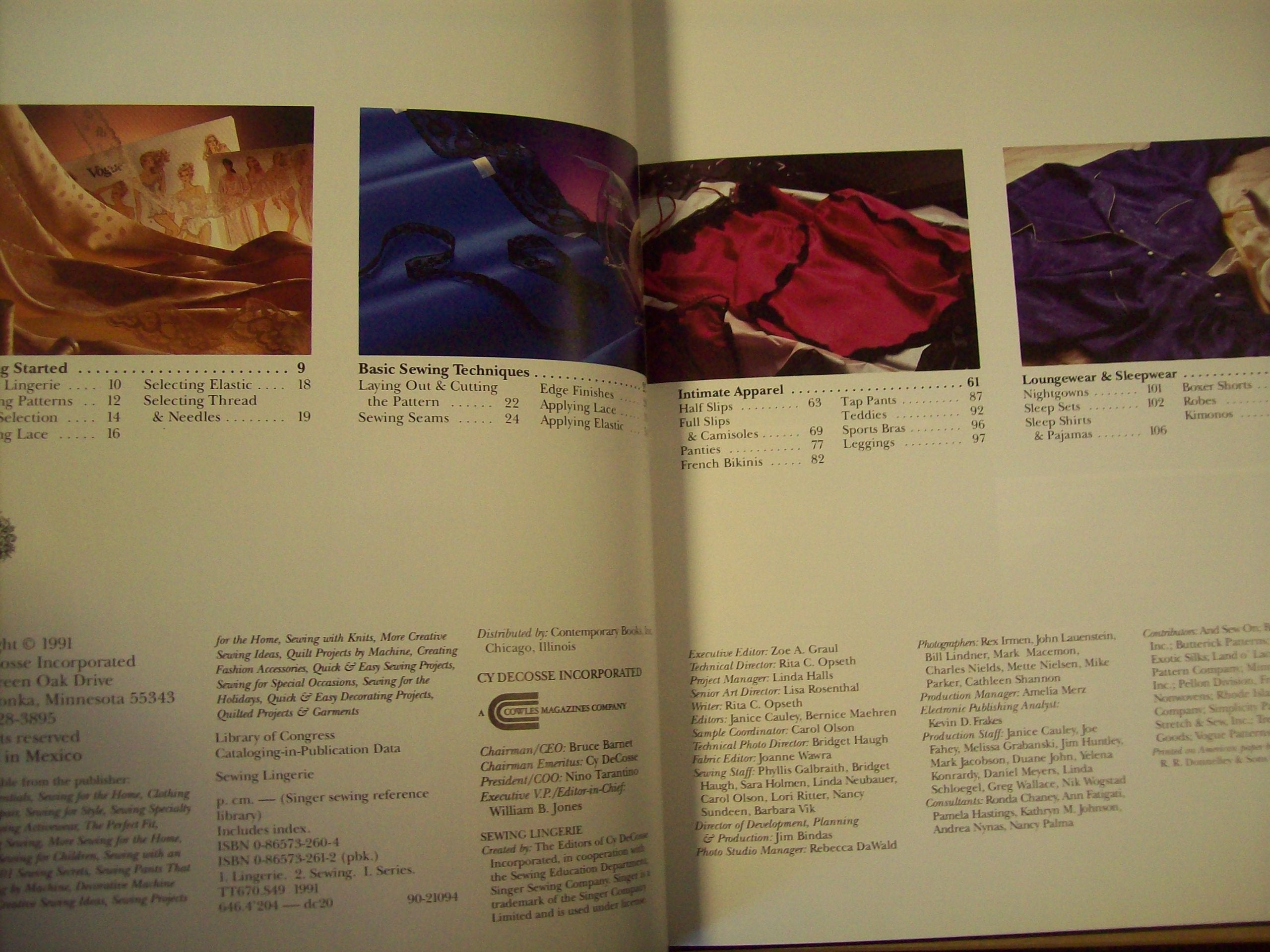 Sewing Lingerie (Singer Sewing Reference Library),Used