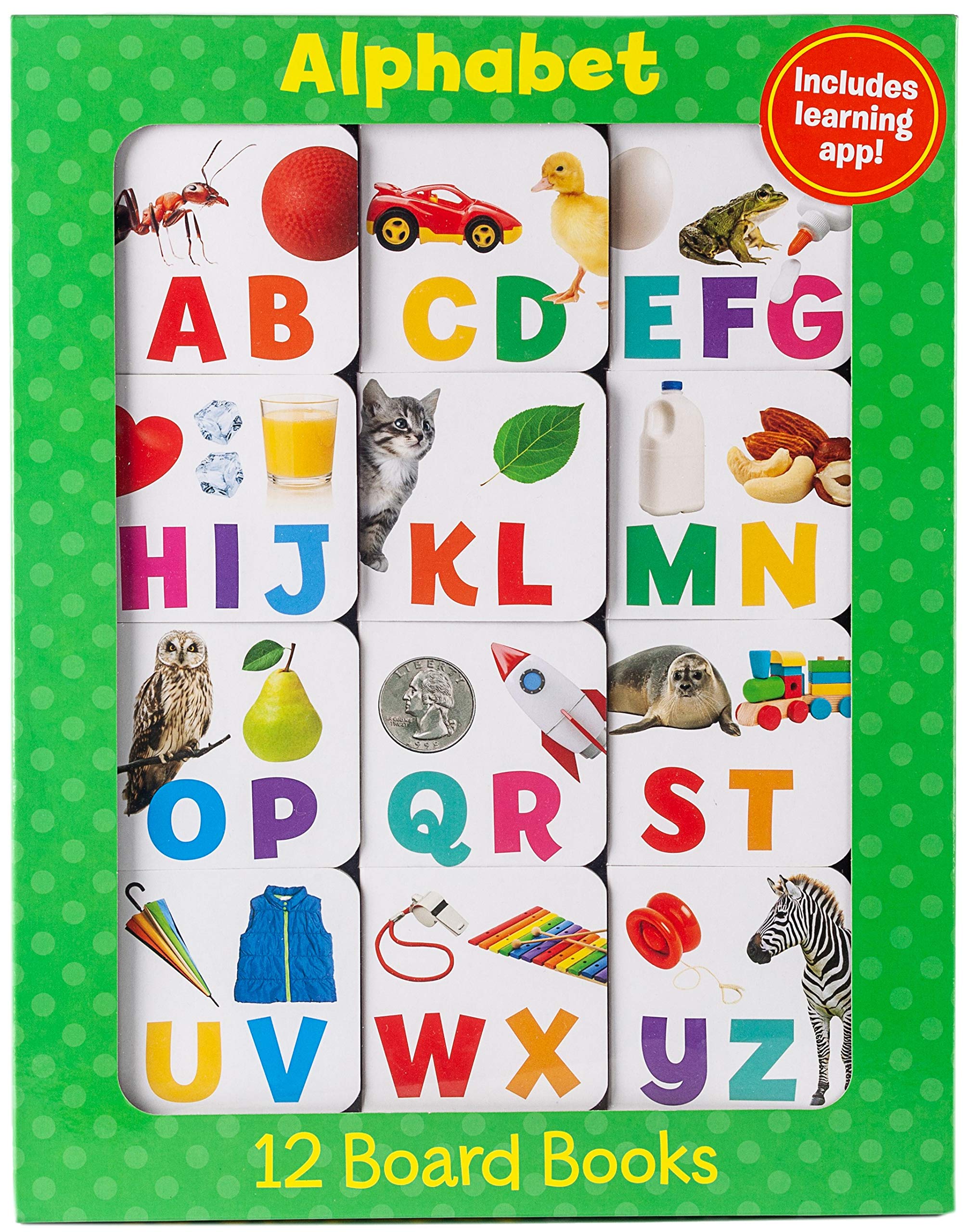 Alphabet (12 Book Set & Downloadable App!) (Early Learning),Used