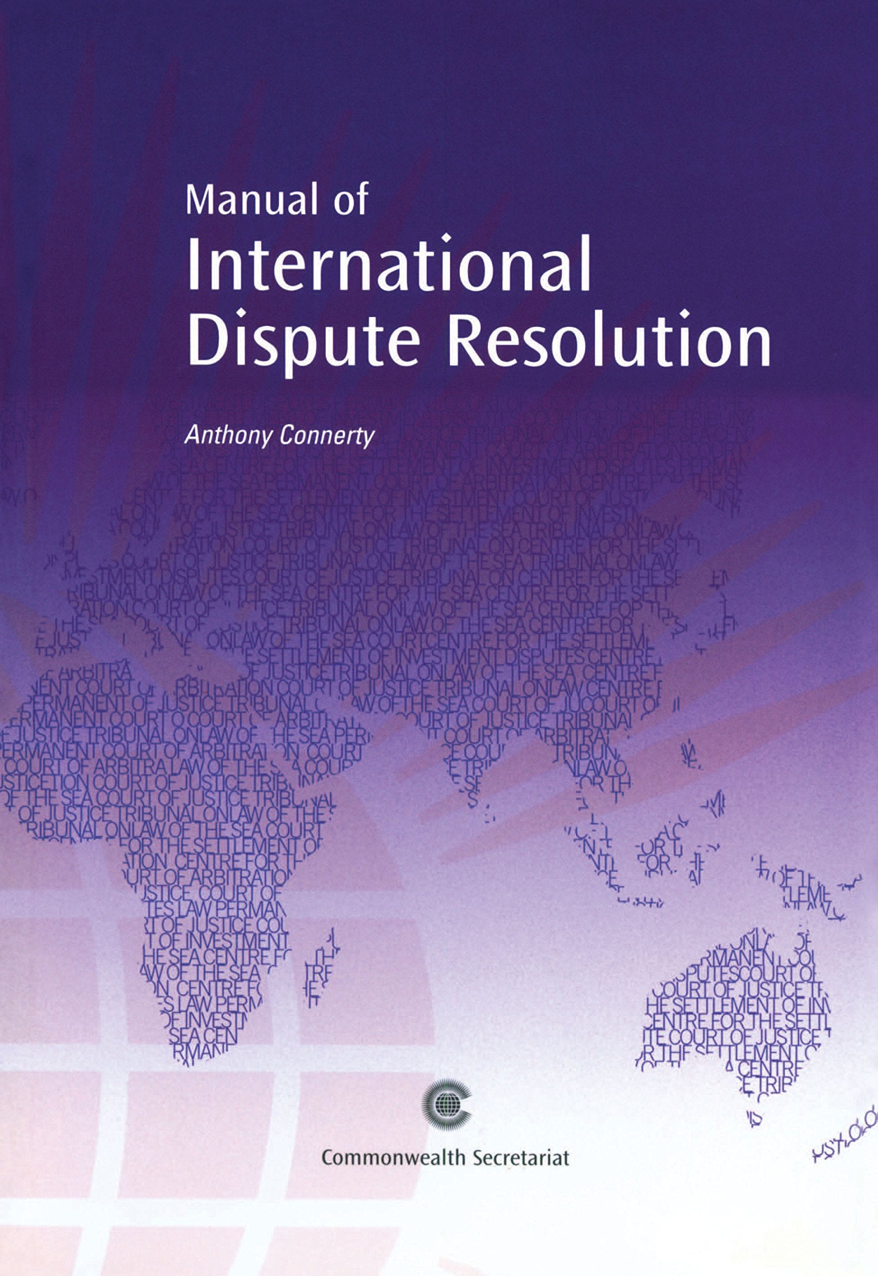 Manual Of International Dispute Resolution,Used