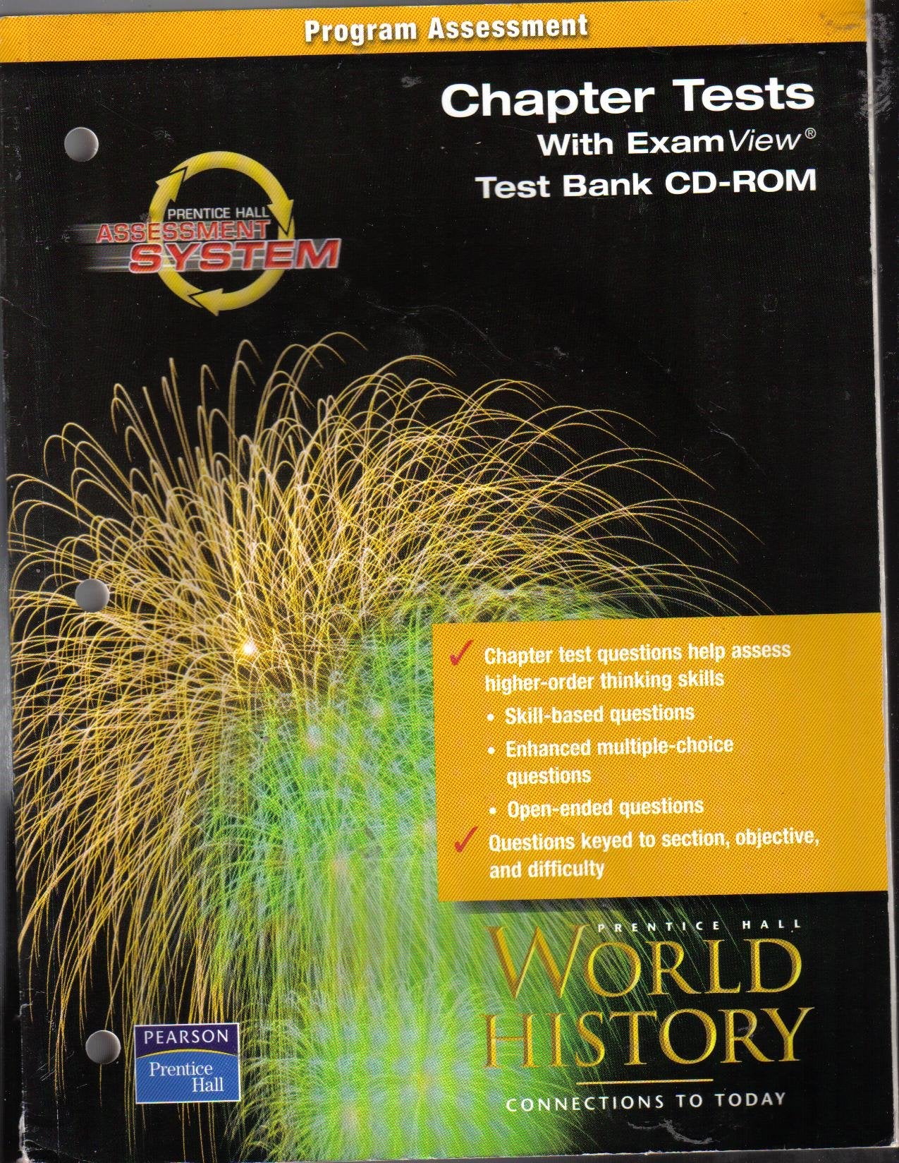 Prentice Hall Assessment System Program Assessment Chapter Tests With Exam View Test Bank Cdrom World History Connections To To,Used