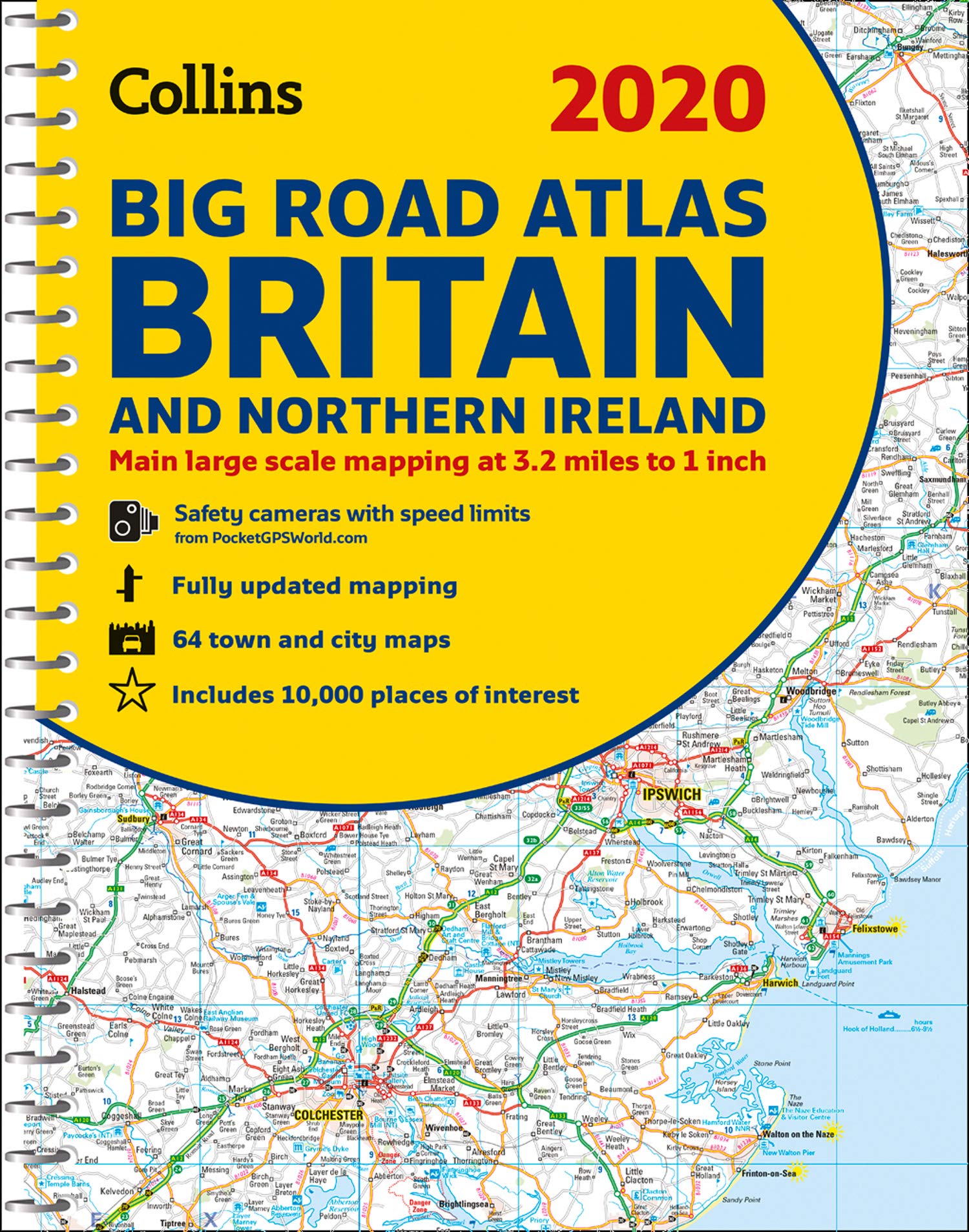 2020 Collins Big Road Atlas Britain and Northern Ireland,Used