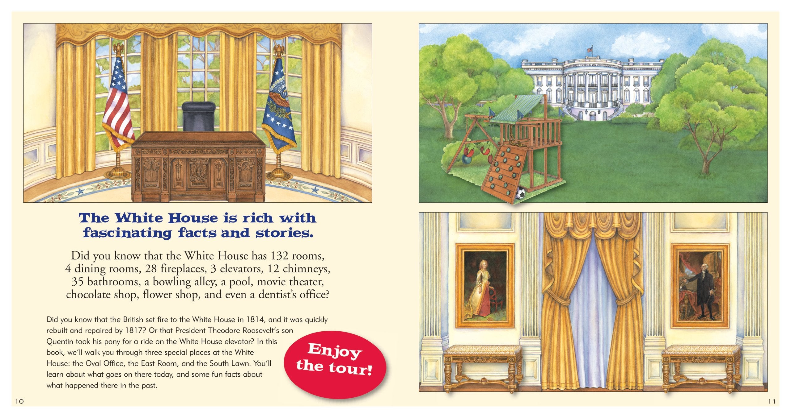 Welcome to the White House (A Book and Paper Doll FoldOut Play Set),Used