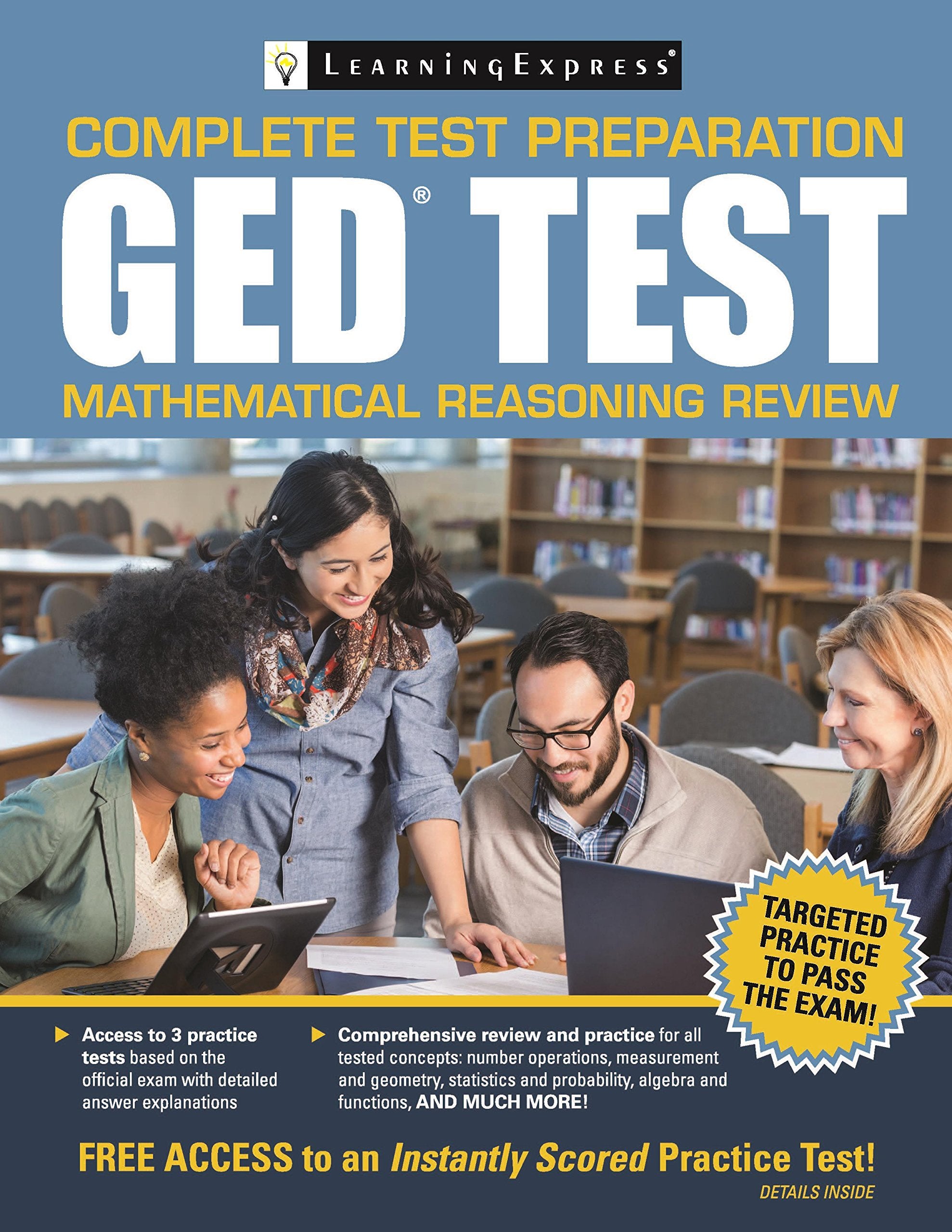 Ged Test Mathematical Reasoning Review,Used