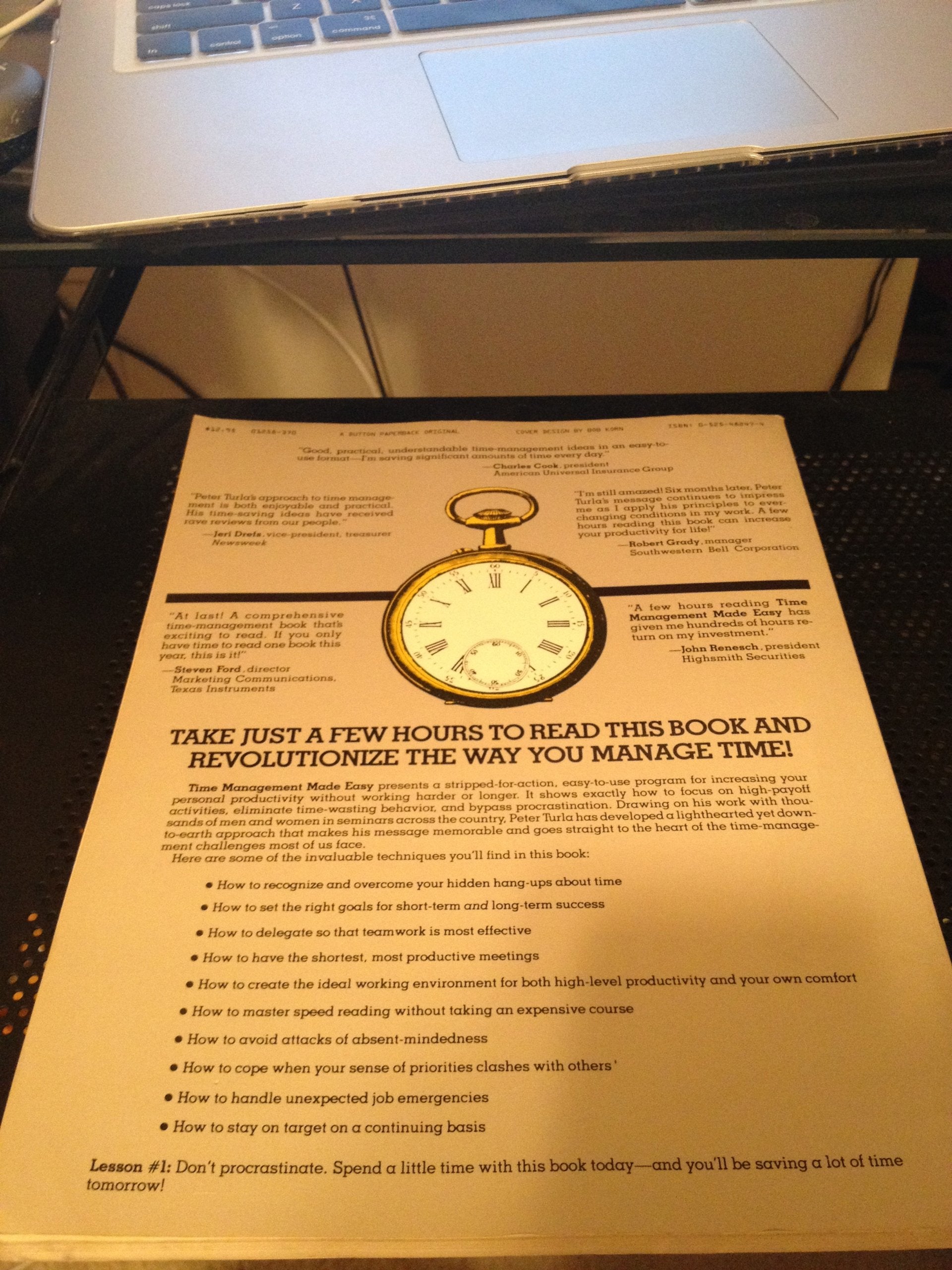Time Management Made Easy,Used