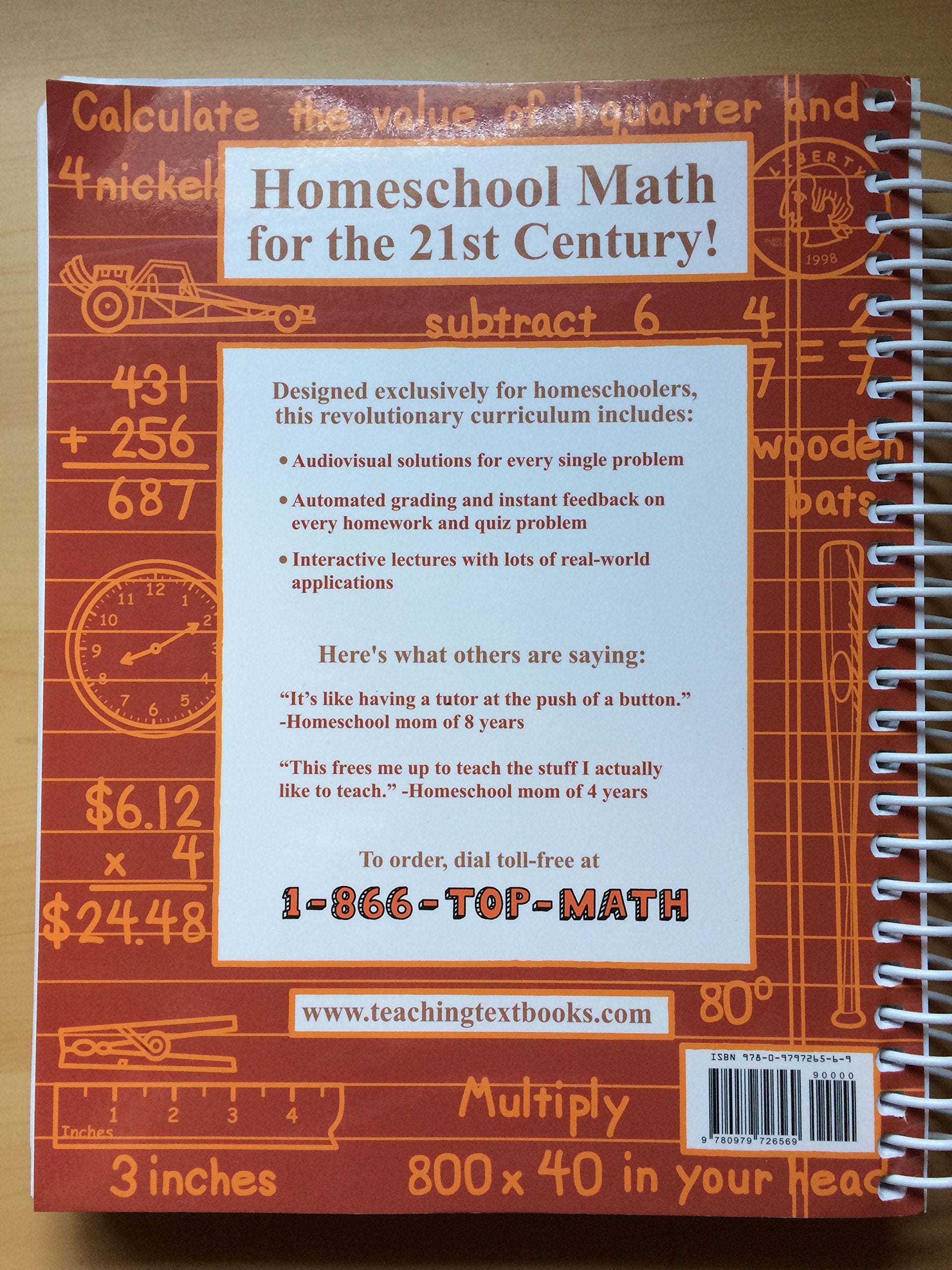 Math 4: A Teaching Textbook,Used