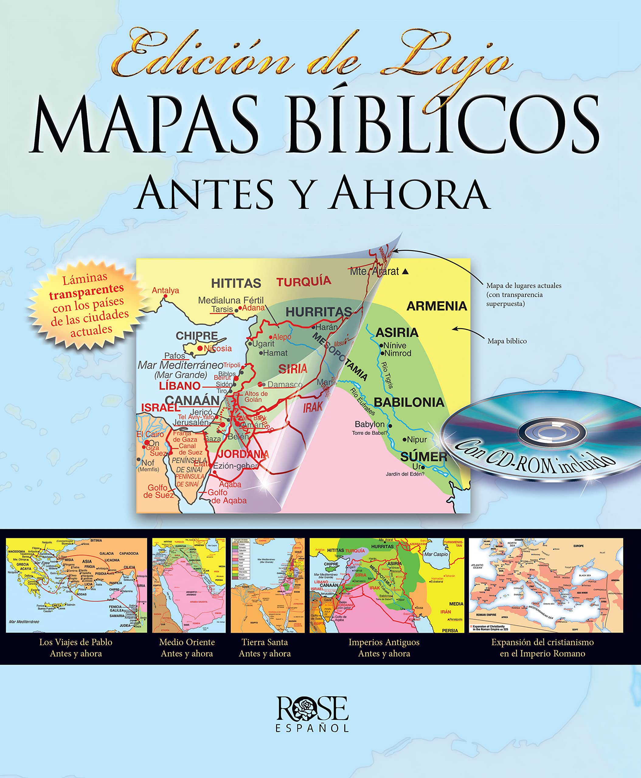 Mapas Bblicos Antes Y Ahora: Edicin De Lujo (Spanish Edition)