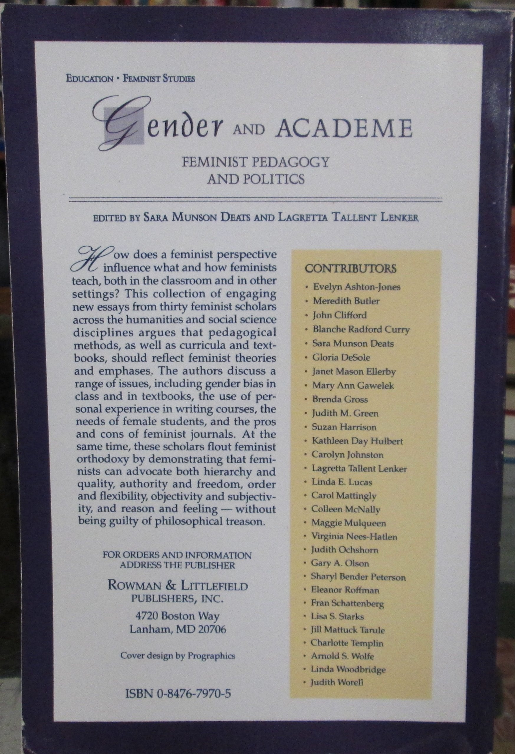 Gender and Academe,Used