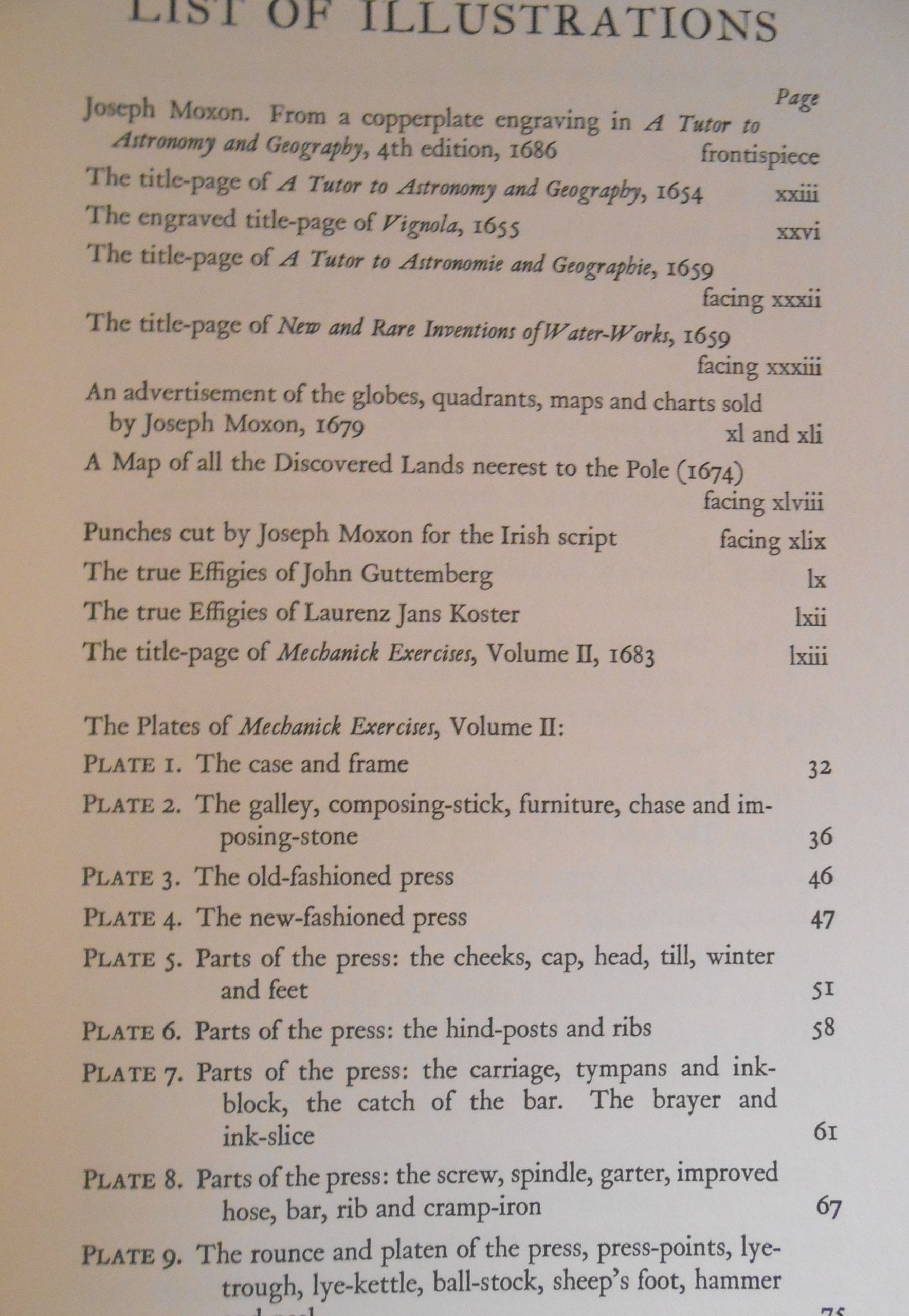 Mechanick Exercises on the Whole Art of Printing,Used