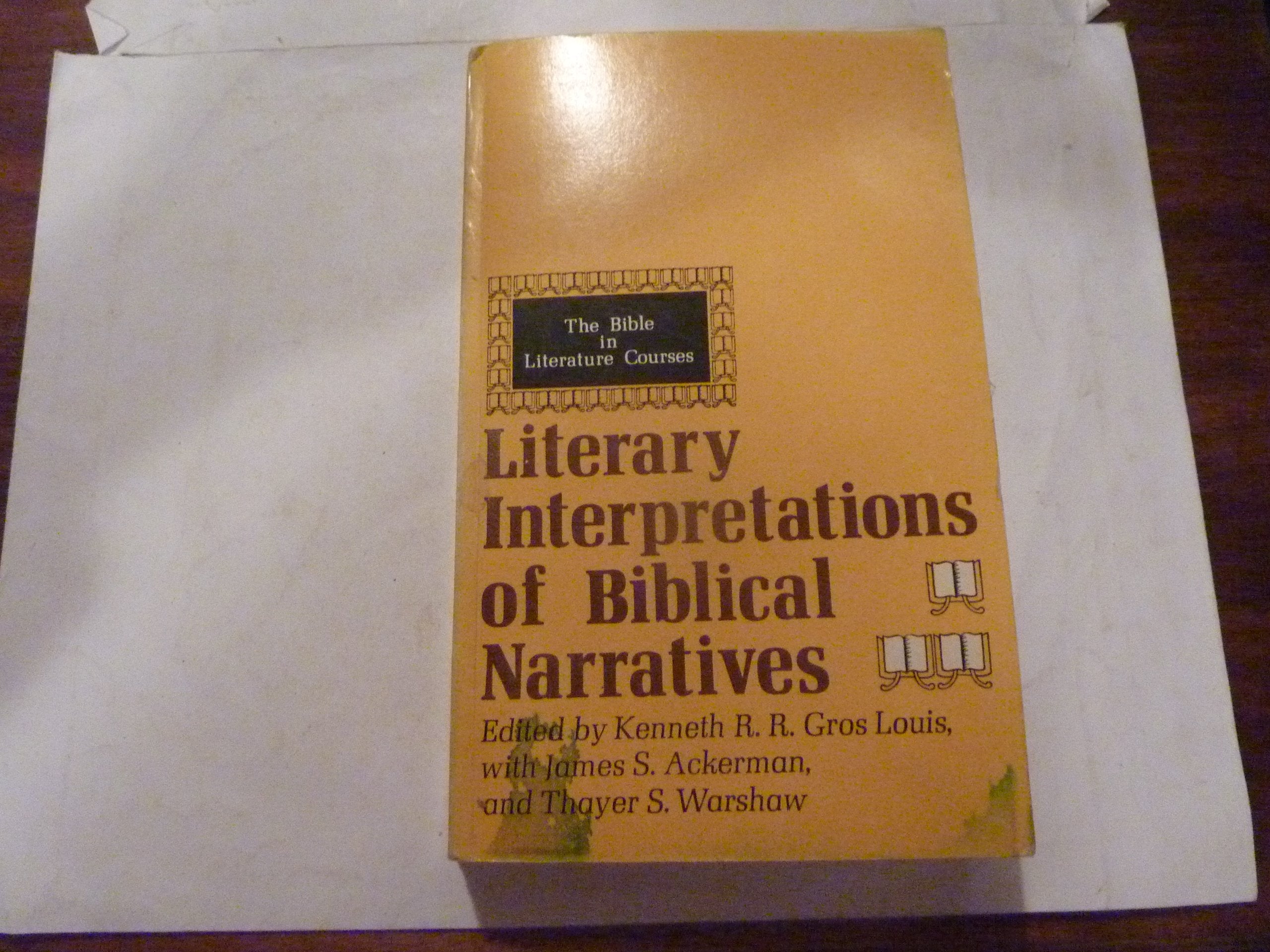 Literary Interpretations of Biblical Narratives.,Used