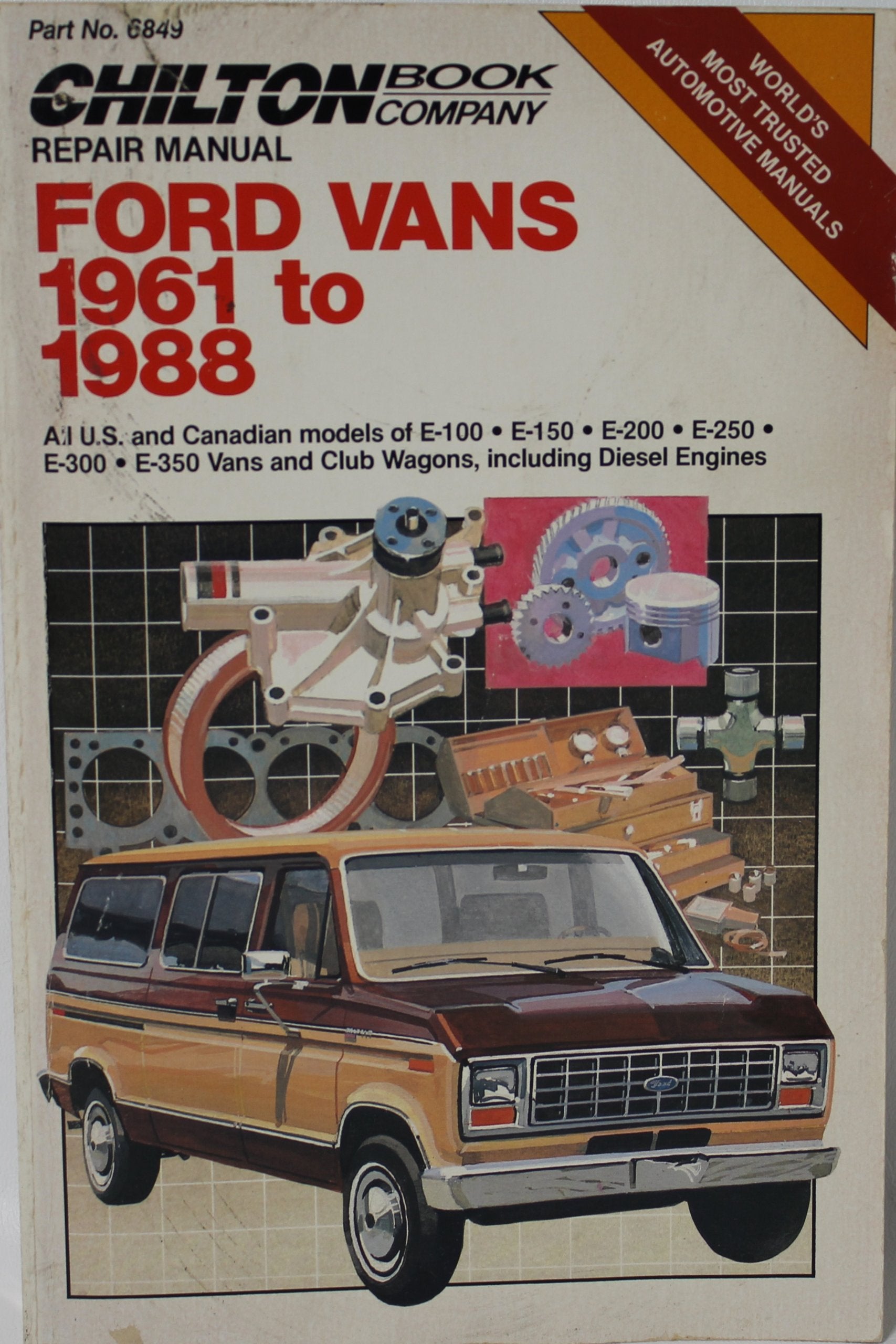 Chilton'S Repair Manual Ford Vans 1961 To 1988,Used