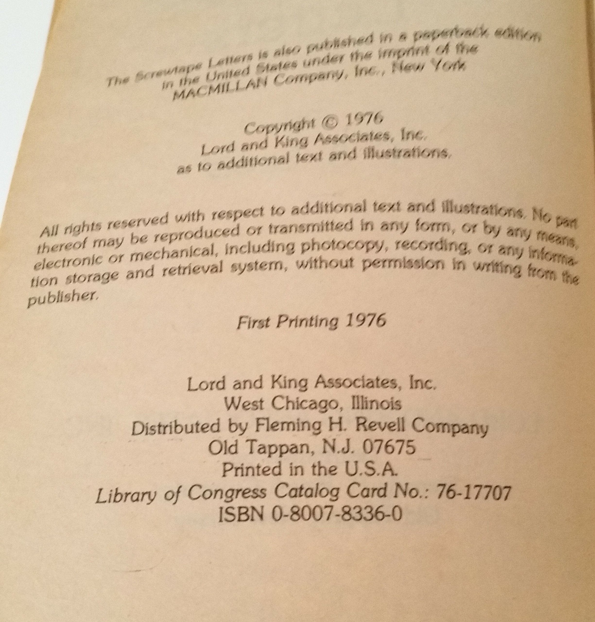 The Screwtape Letters,New