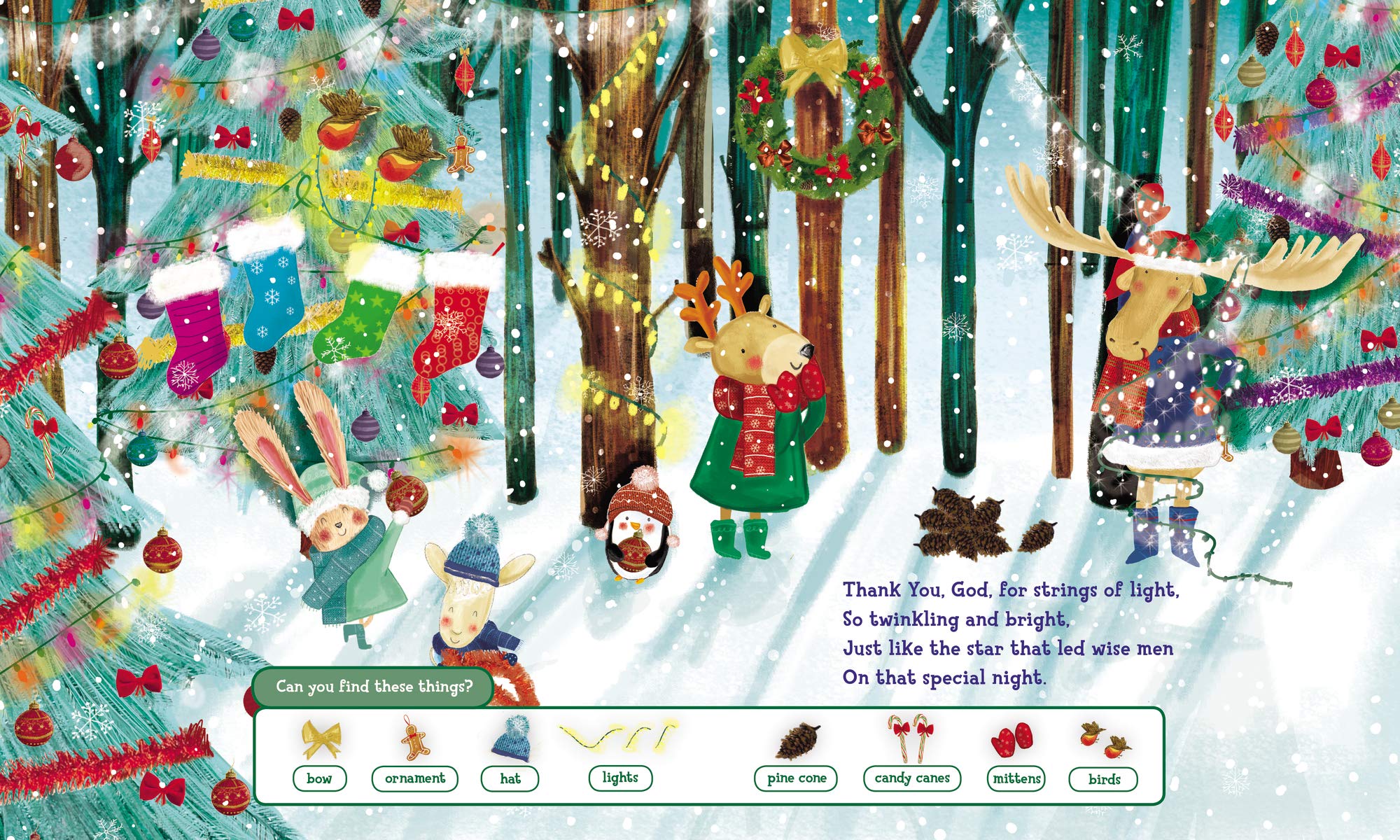 A Very Merry Christmas Prayer Seek and Find: A Sweet Poem of Gratitude for Holiday Joys, Family Traditions, and Baby Jesus (A Ti,Used