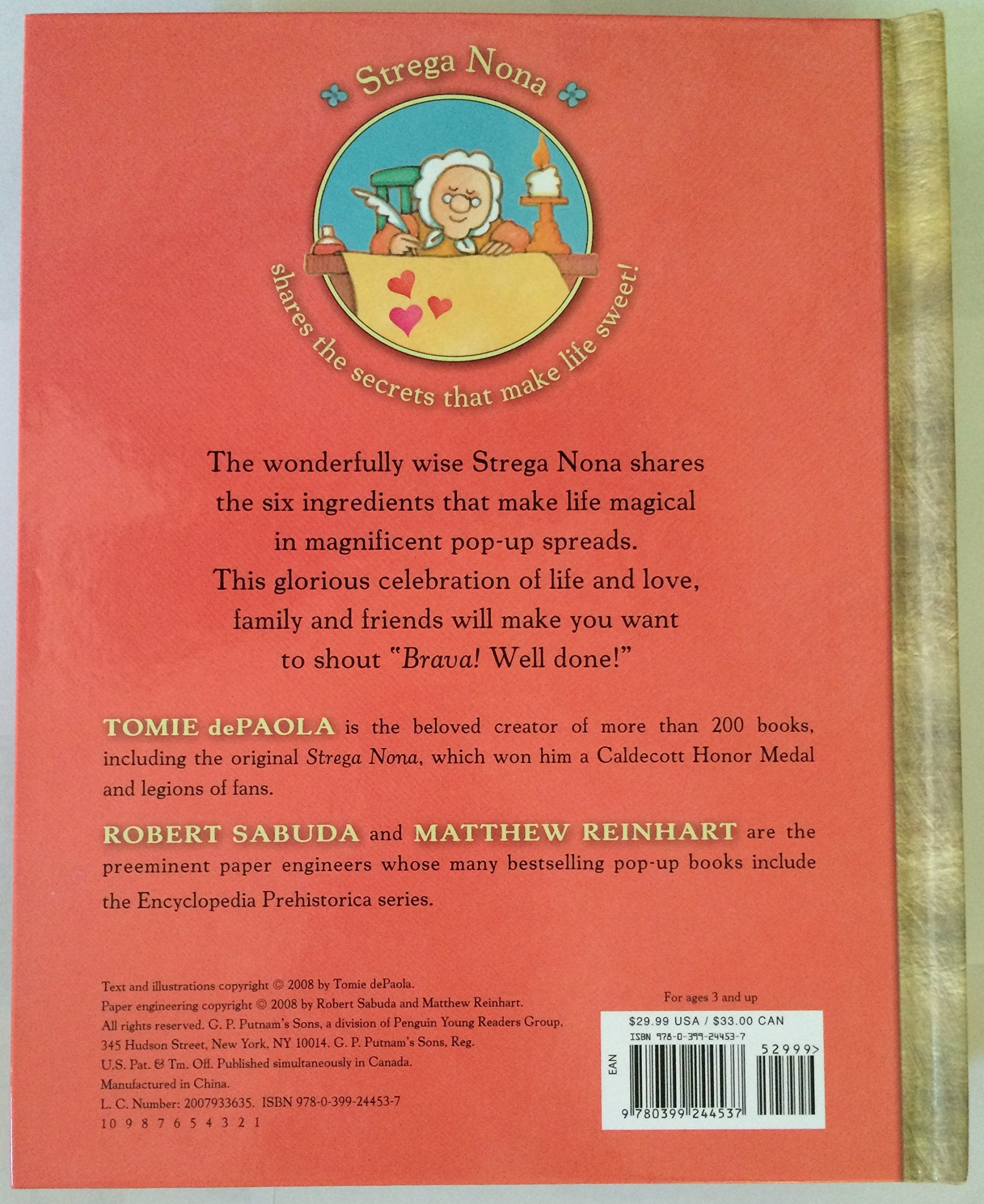 Brava, Strega Nona!: A Heartwarming PopUp Book,Used