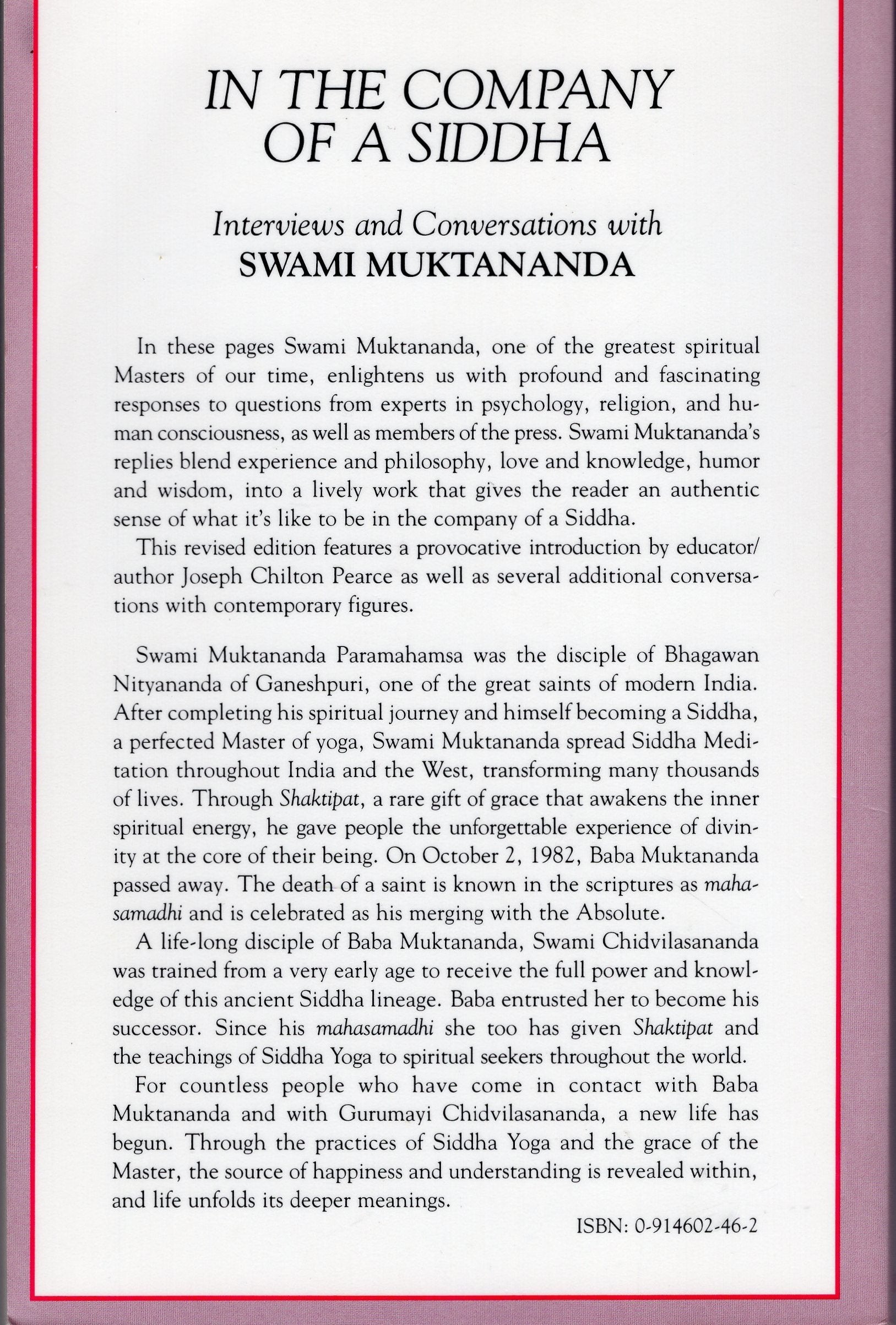 In The Company Of A Siddha,New