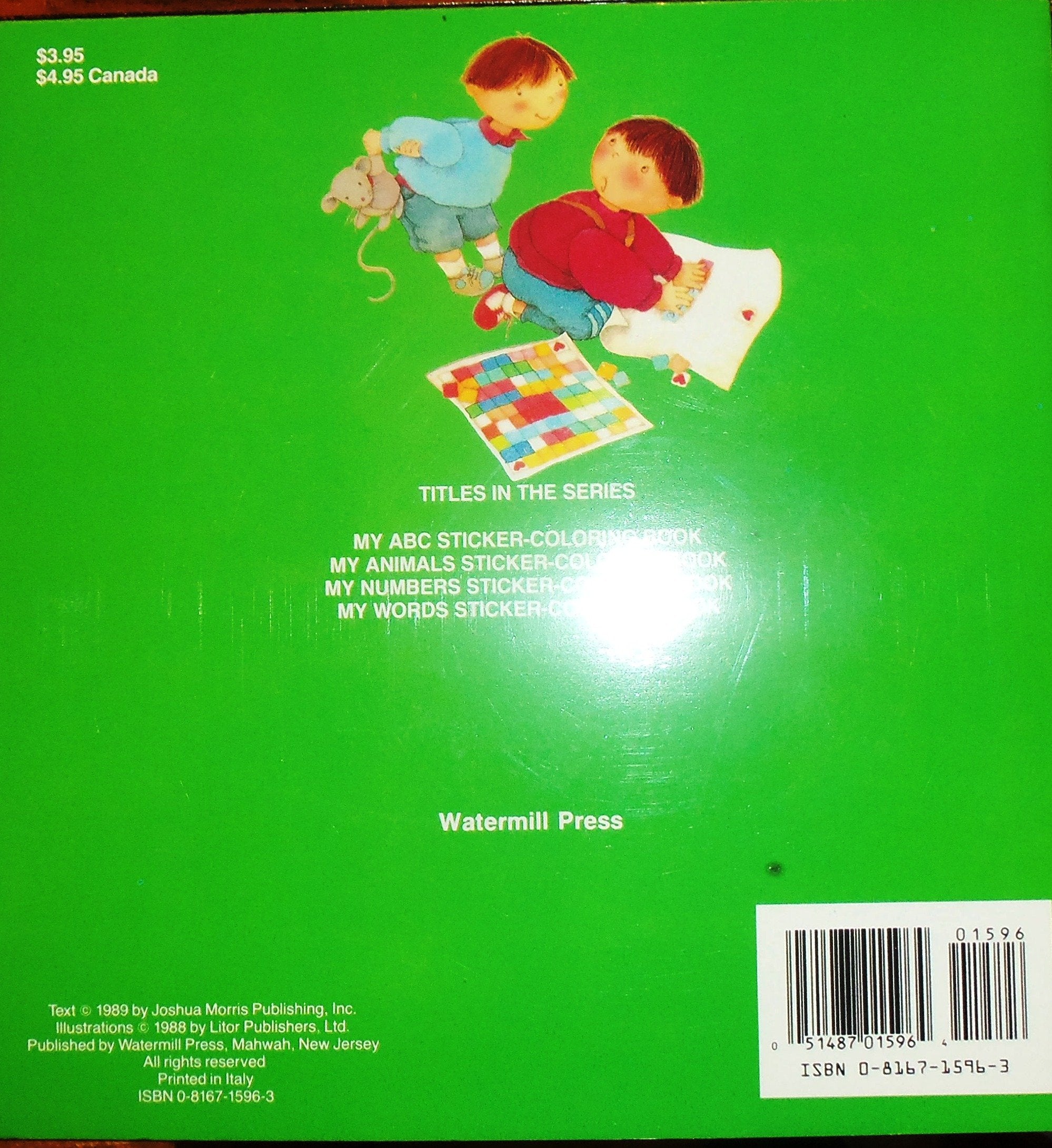 My Words StickerColoring Book,Used