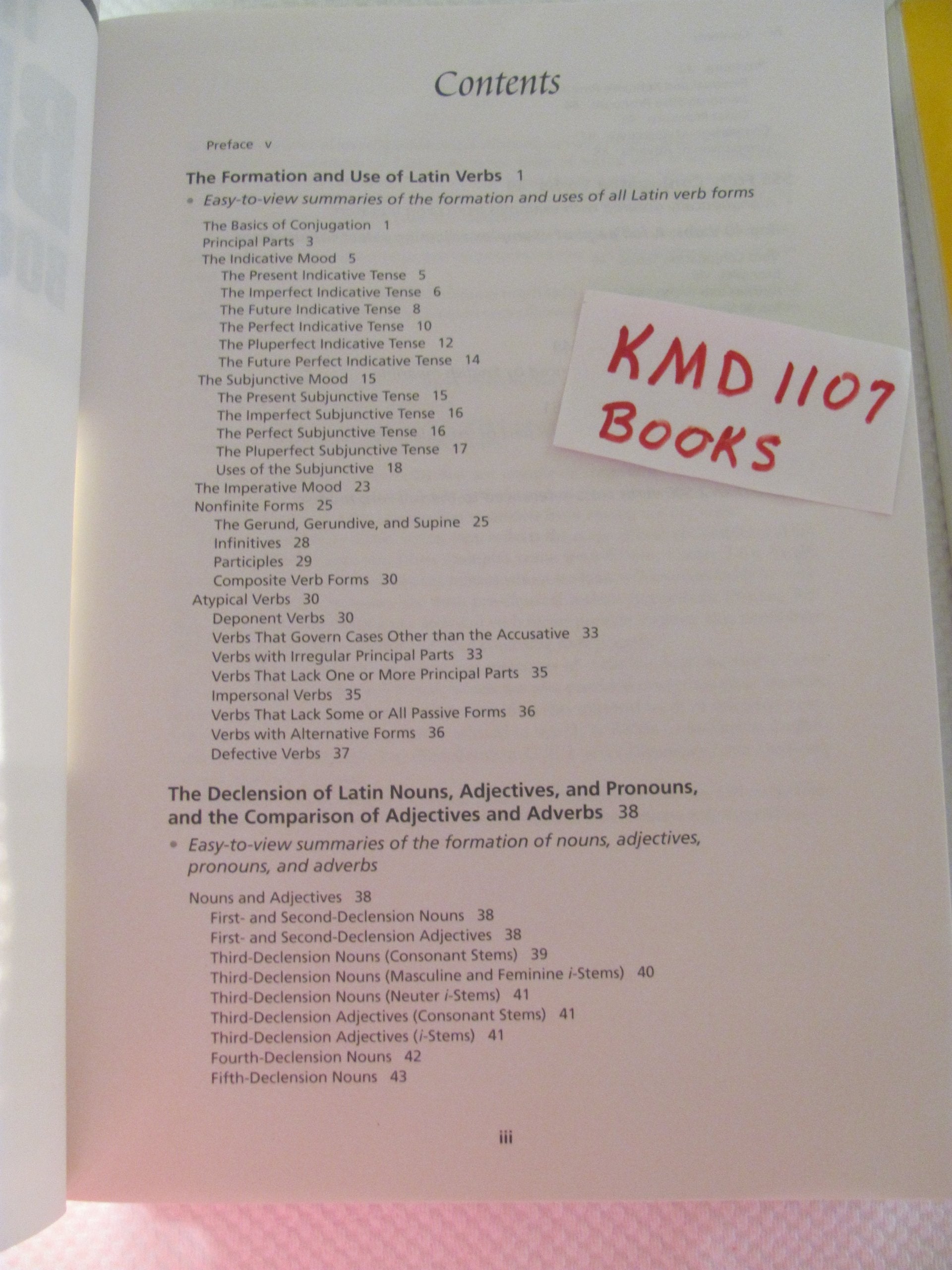 The Big Gold Book of Latin Verbs : 555 Verbs Fully Conjugated,Used
