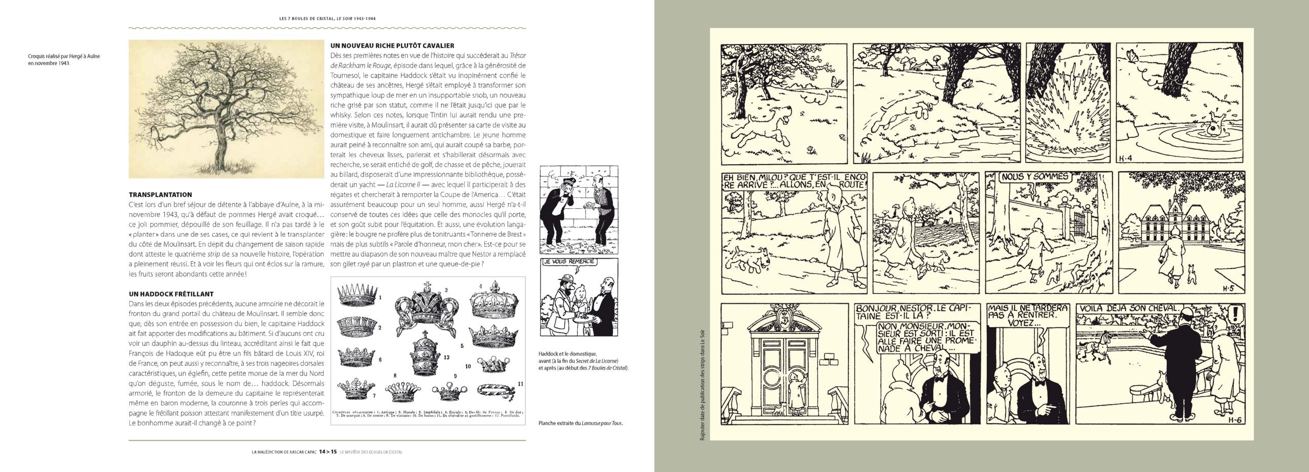 Les aventures de Tintin ; La malediction de Rascar Capac : Le mystere des boules de cristal (French Edition),Used