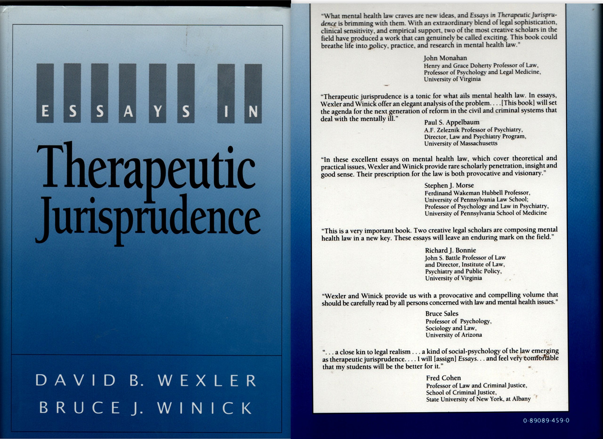 Essays in Therapeutic Jurisprudence,Used