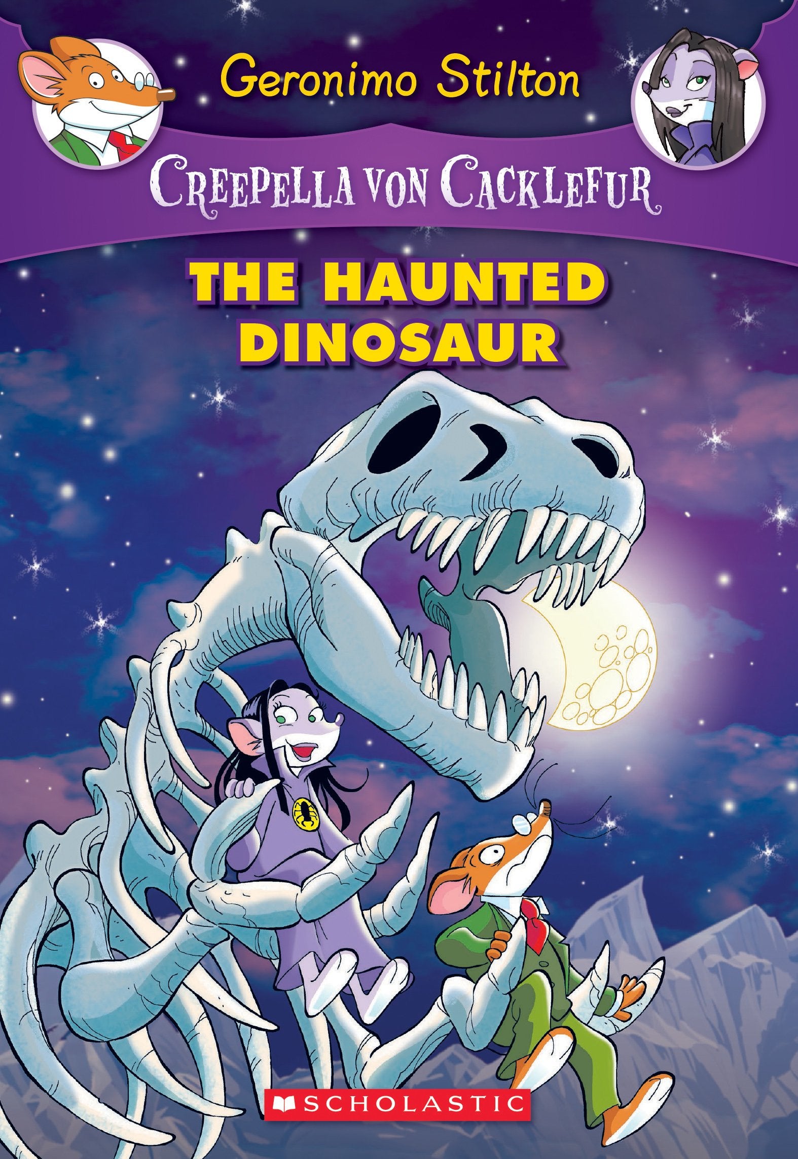 The Haunted Dinosaur (Creepella von Cacklefur #9): A Geronimo Stilton Adventure (9),New