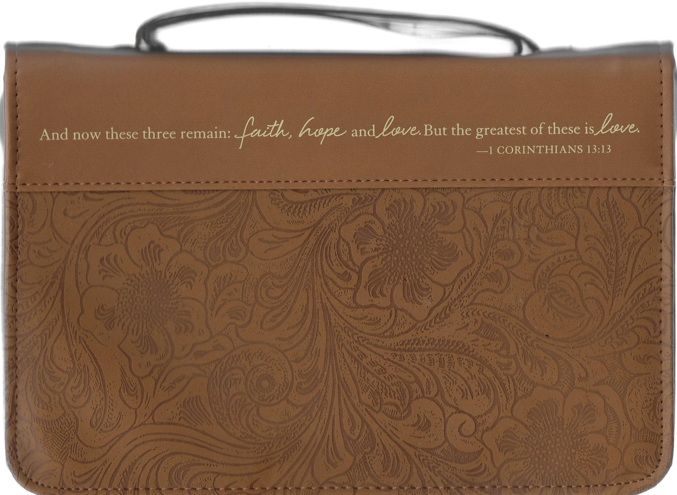 Faith, Hope, and Love Book & Bible Cover Large,New