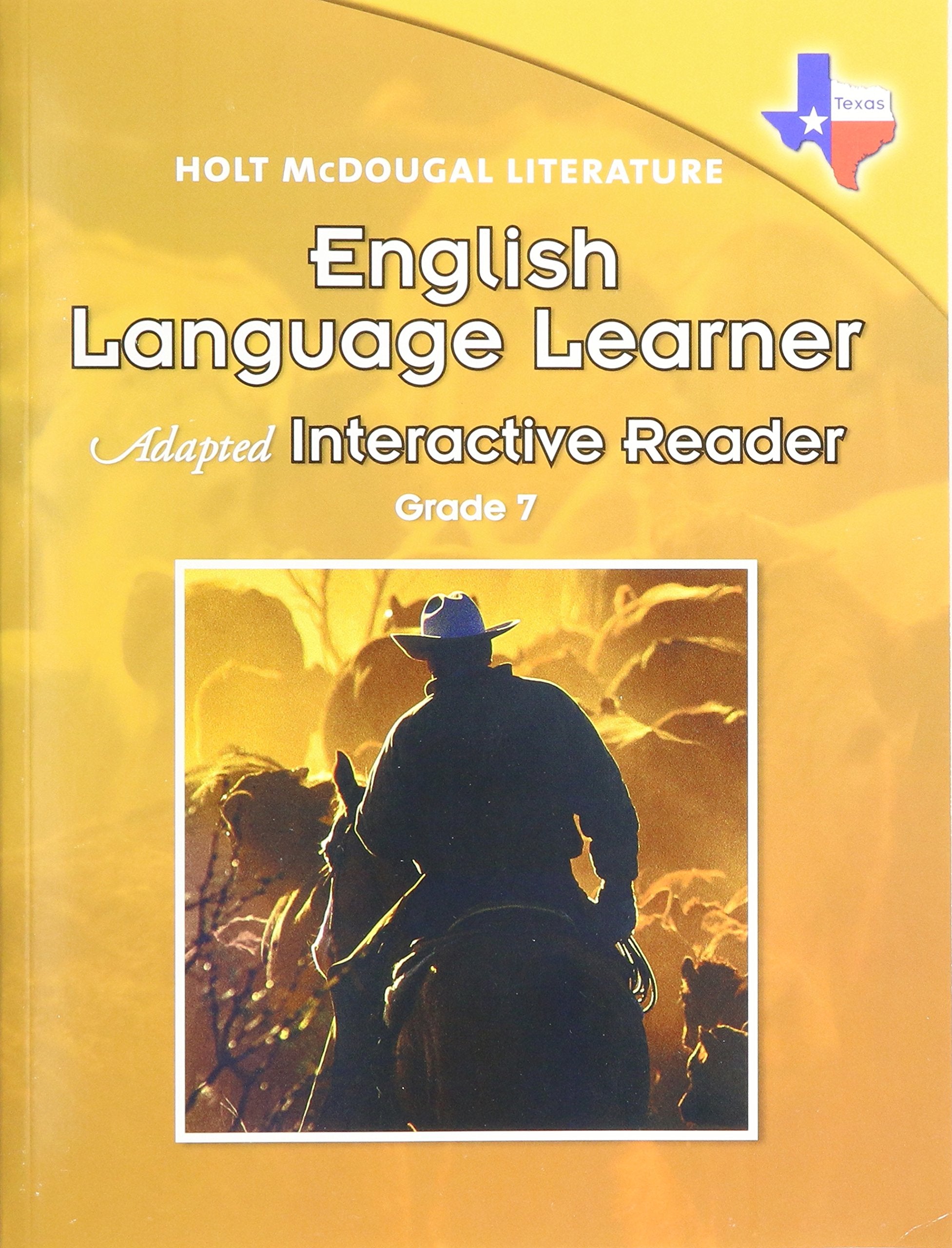 Holt McDougal Literature: English Language Learner Adapted Interactive Reader Grade 7,Used