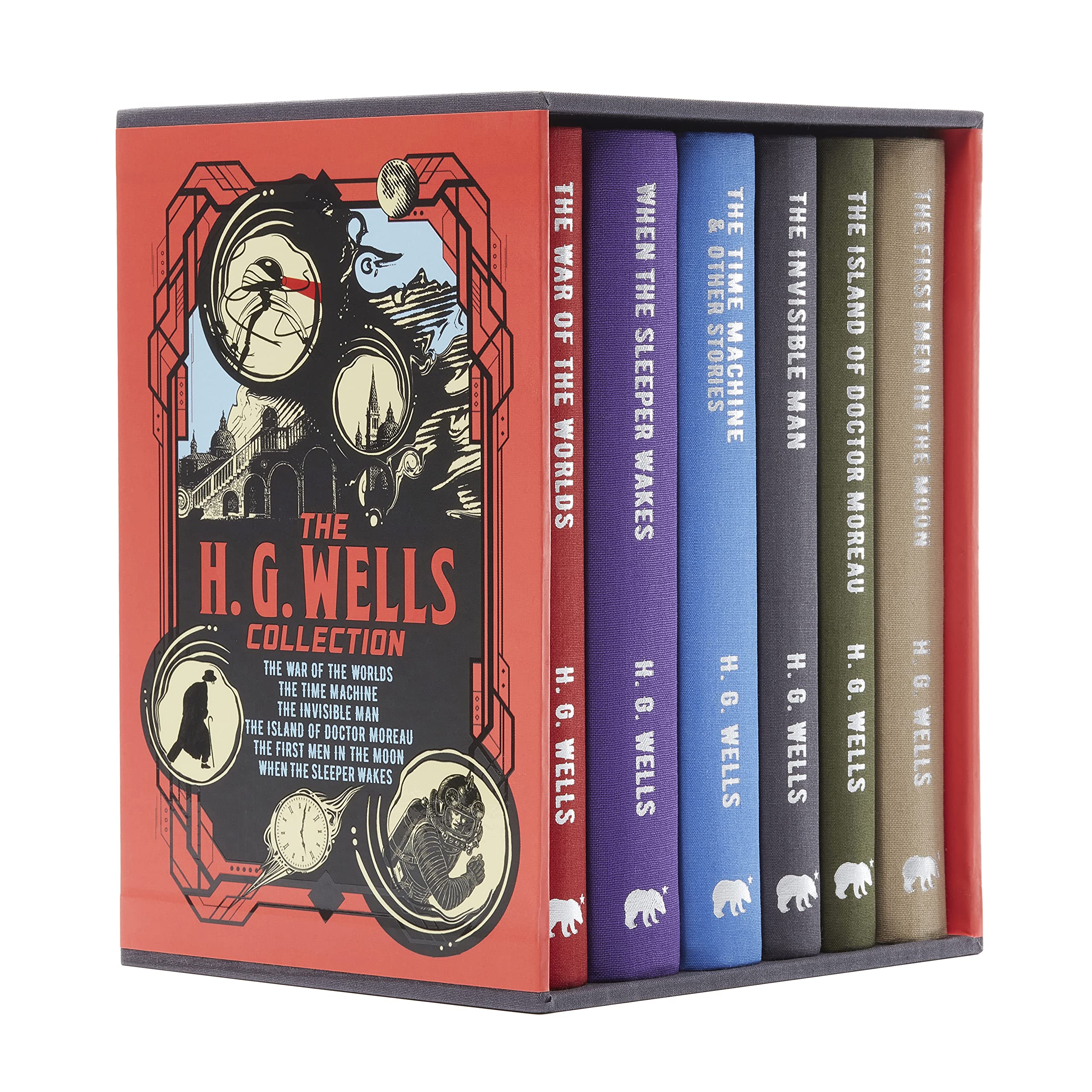 The H. G. Wells Collection: Deluxe 6Book Hardcover Boxed Set (Arcturus Collector's Classics, 8),Used