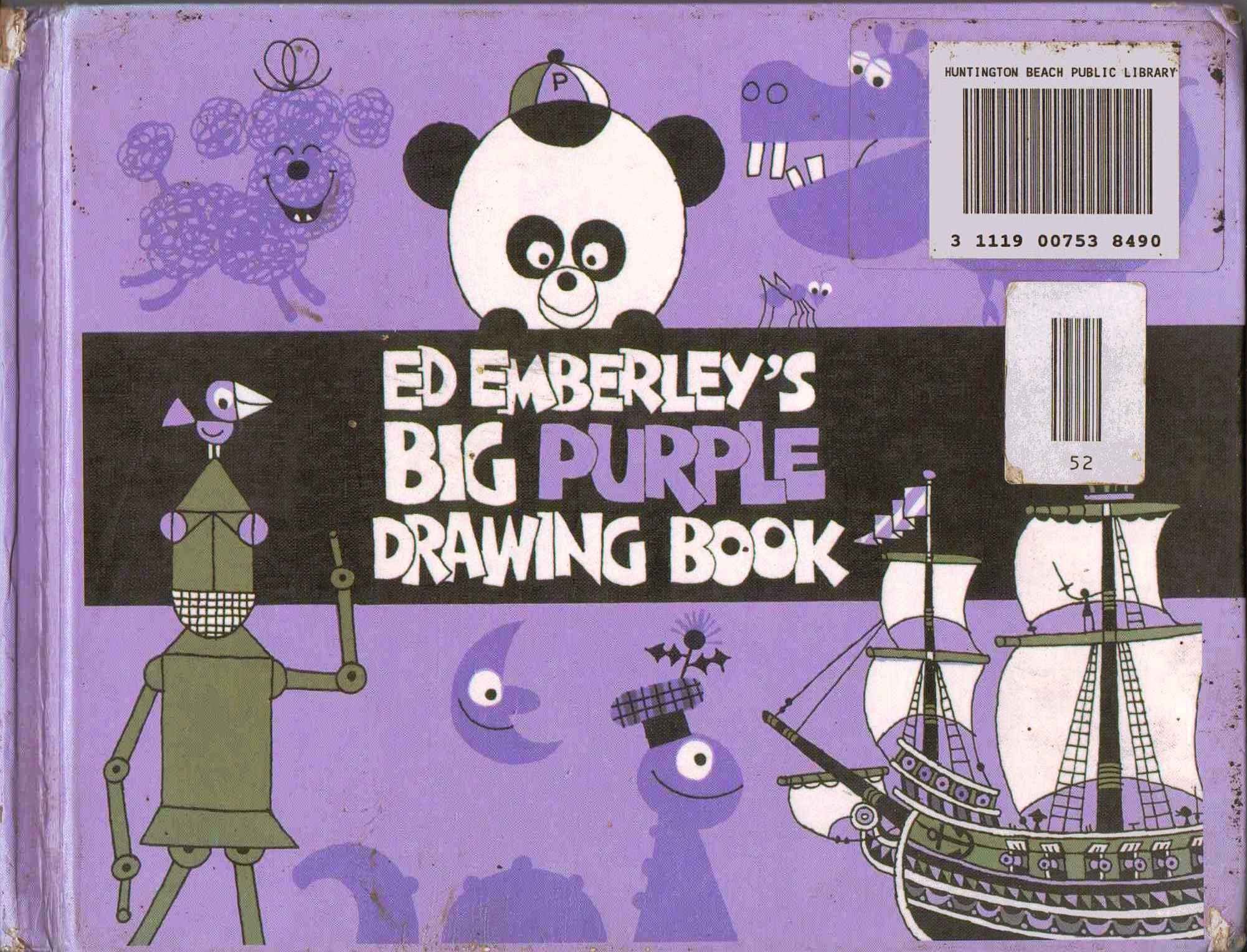 Ed Emberley's Big Purple Drawing Book,Used