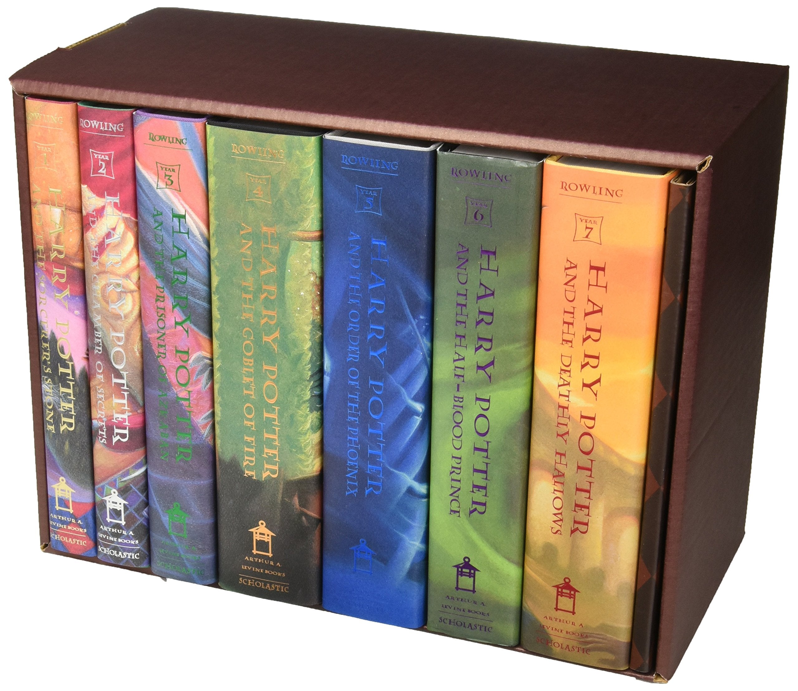 Harry Potter Hardcover Box Set (Books 17) By J. K. Rowling (1998) Hardcover,Used