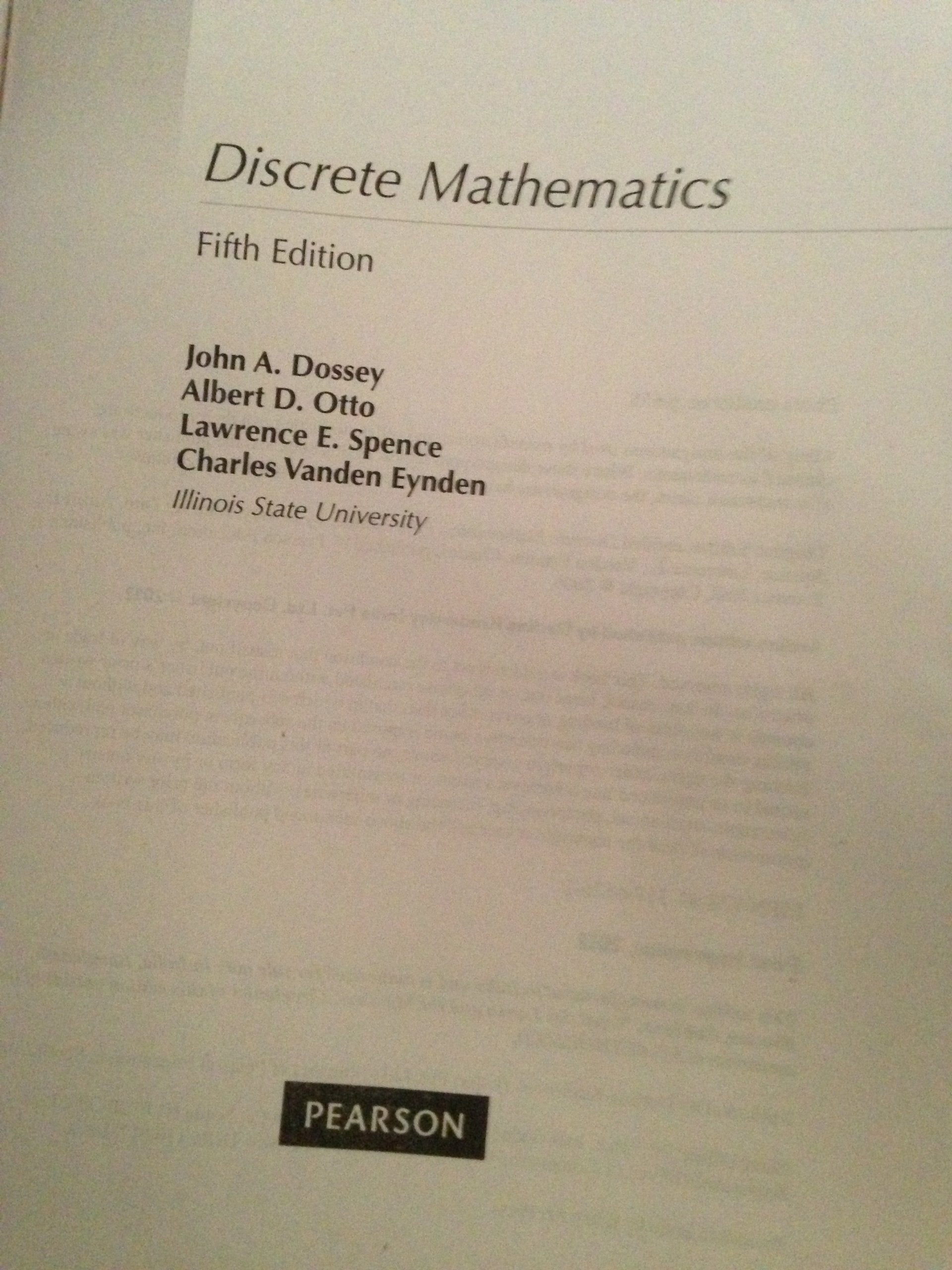 Discrete Mathematics (5th Edition),New