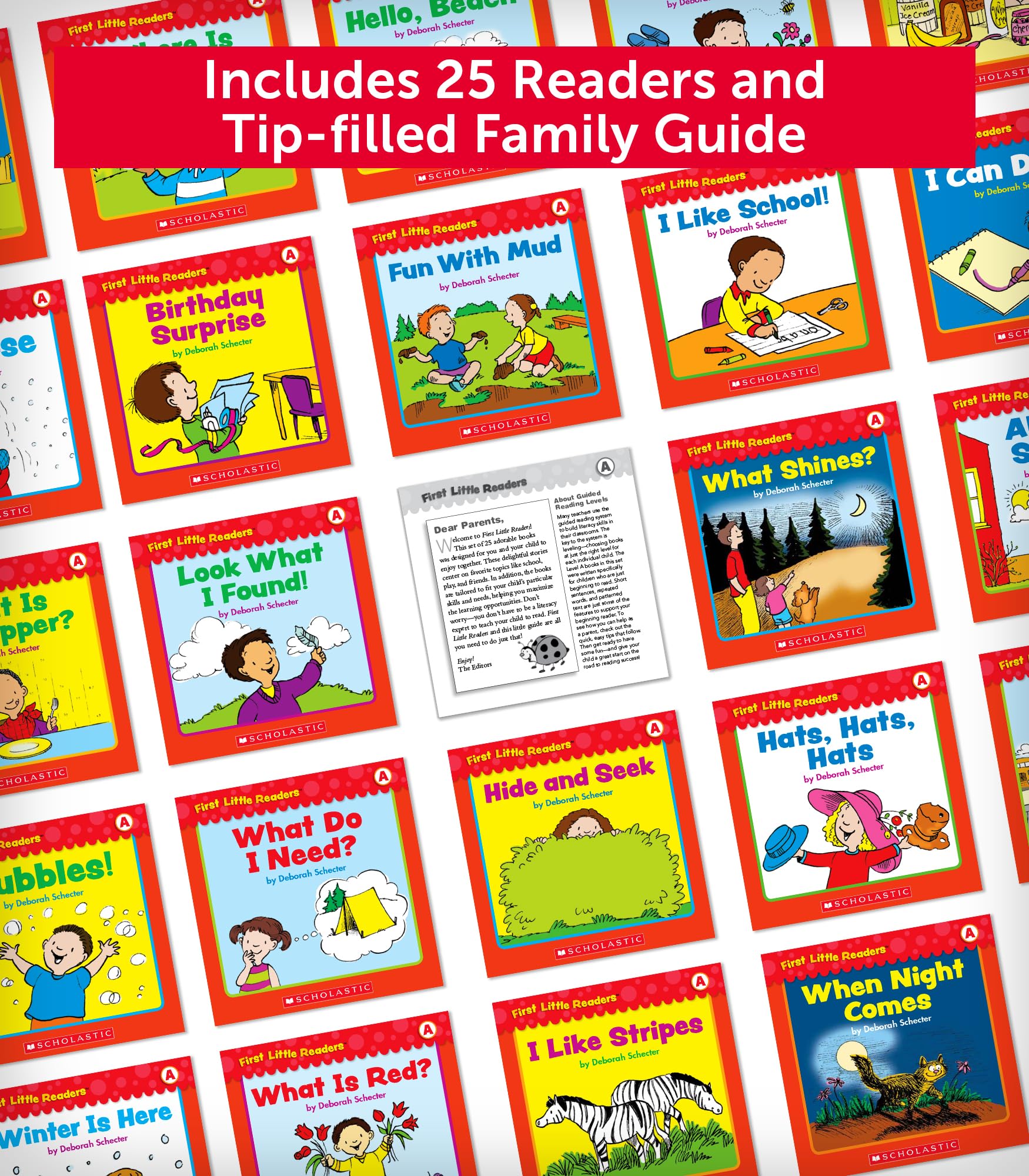 First Little Readers Parent Pack: Guided Reading Level A: 25 Irresistible Books That Are Just the Right Level for Beginning Read,New