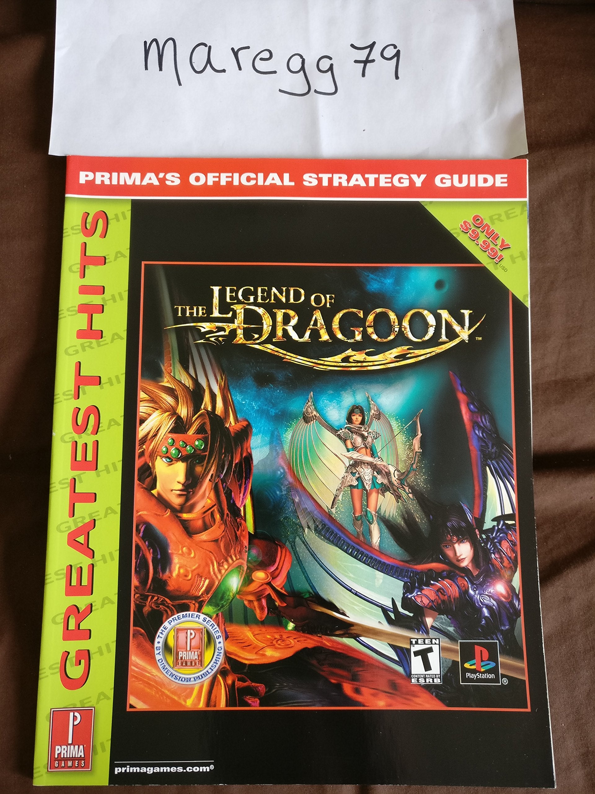 Legend Of Dragoongreatest Hits: Prima'S Official Strategy Guide,New